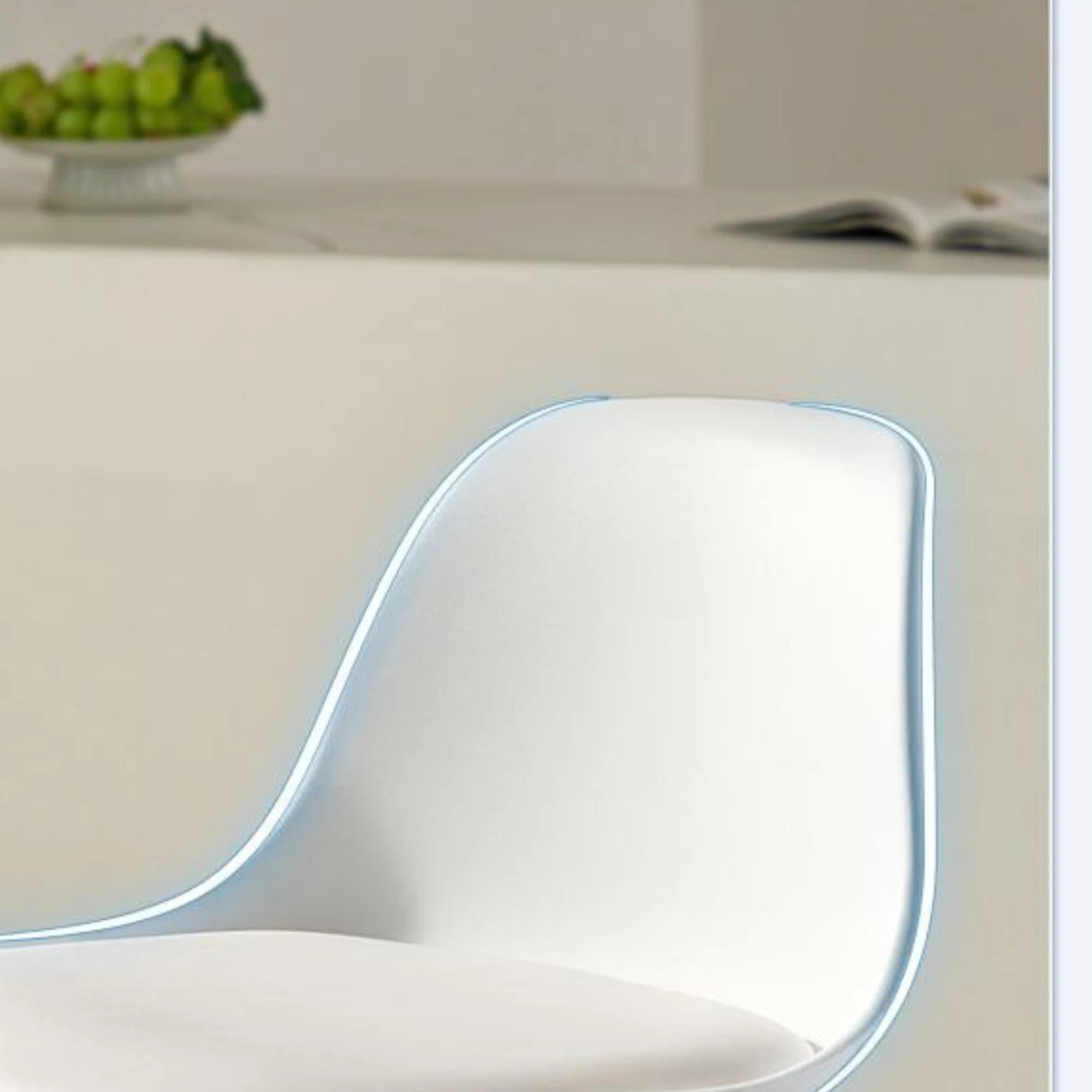 Linspire Perch Height Adjustable Bar Chair, White