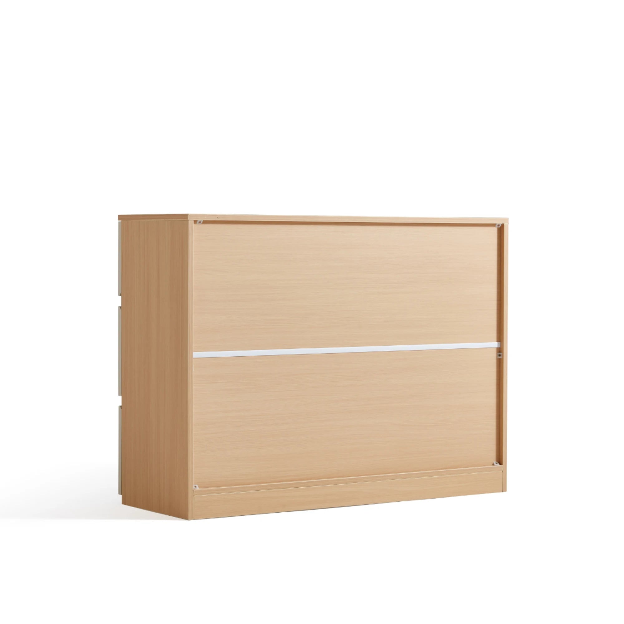 Linspire Rena Chest of 6 Drawers, Light Grey & Natural Wood