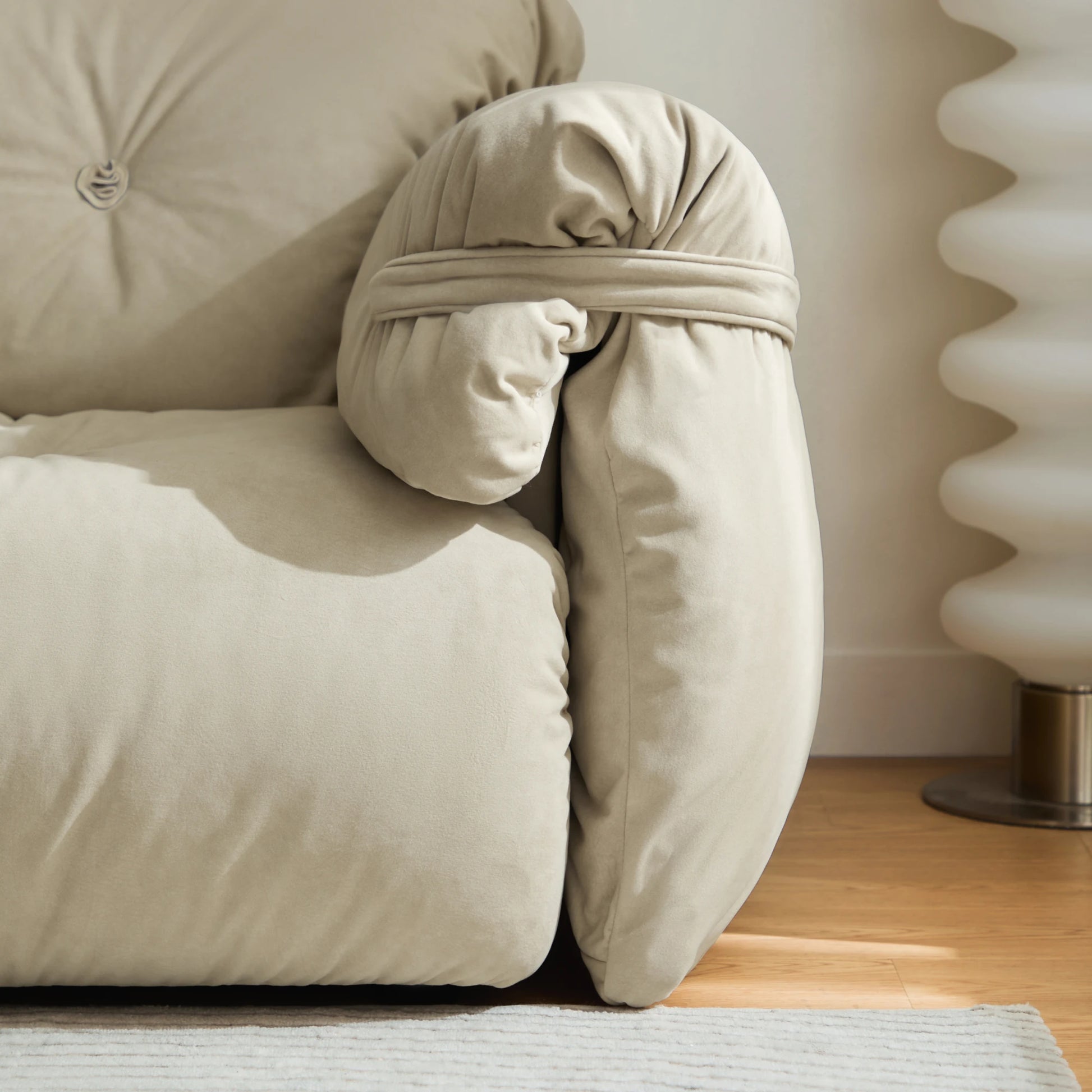 Linspire Serenity 3.5-Seater Sofa, Sand White