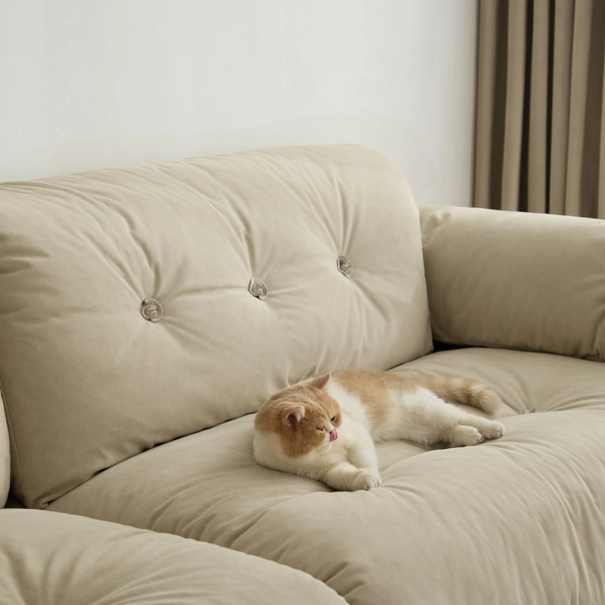 Linspire Serenity 4-Seater Sofa, Sand White