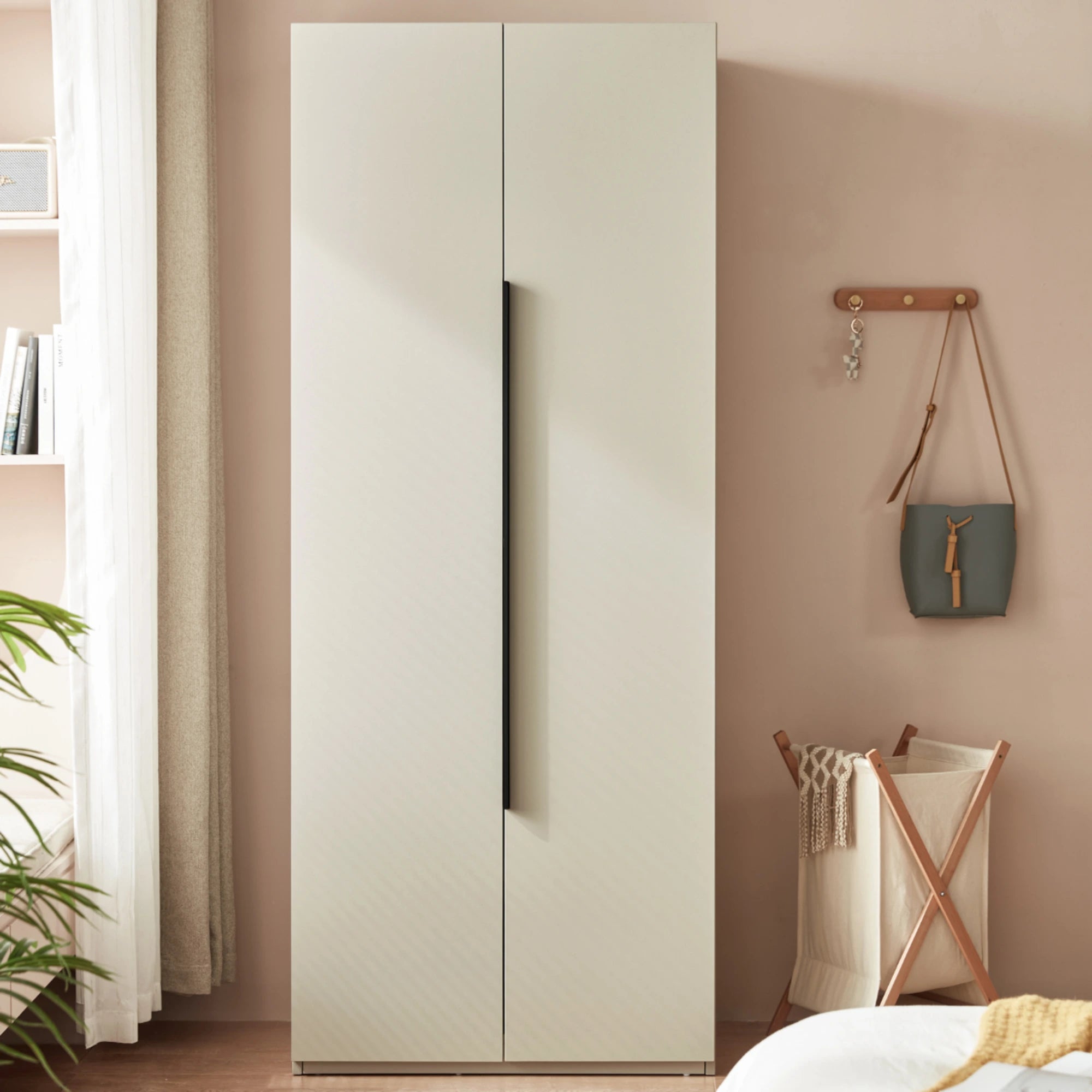 Linspire Stele 2-Door Wardrobe with Double Level Hanging