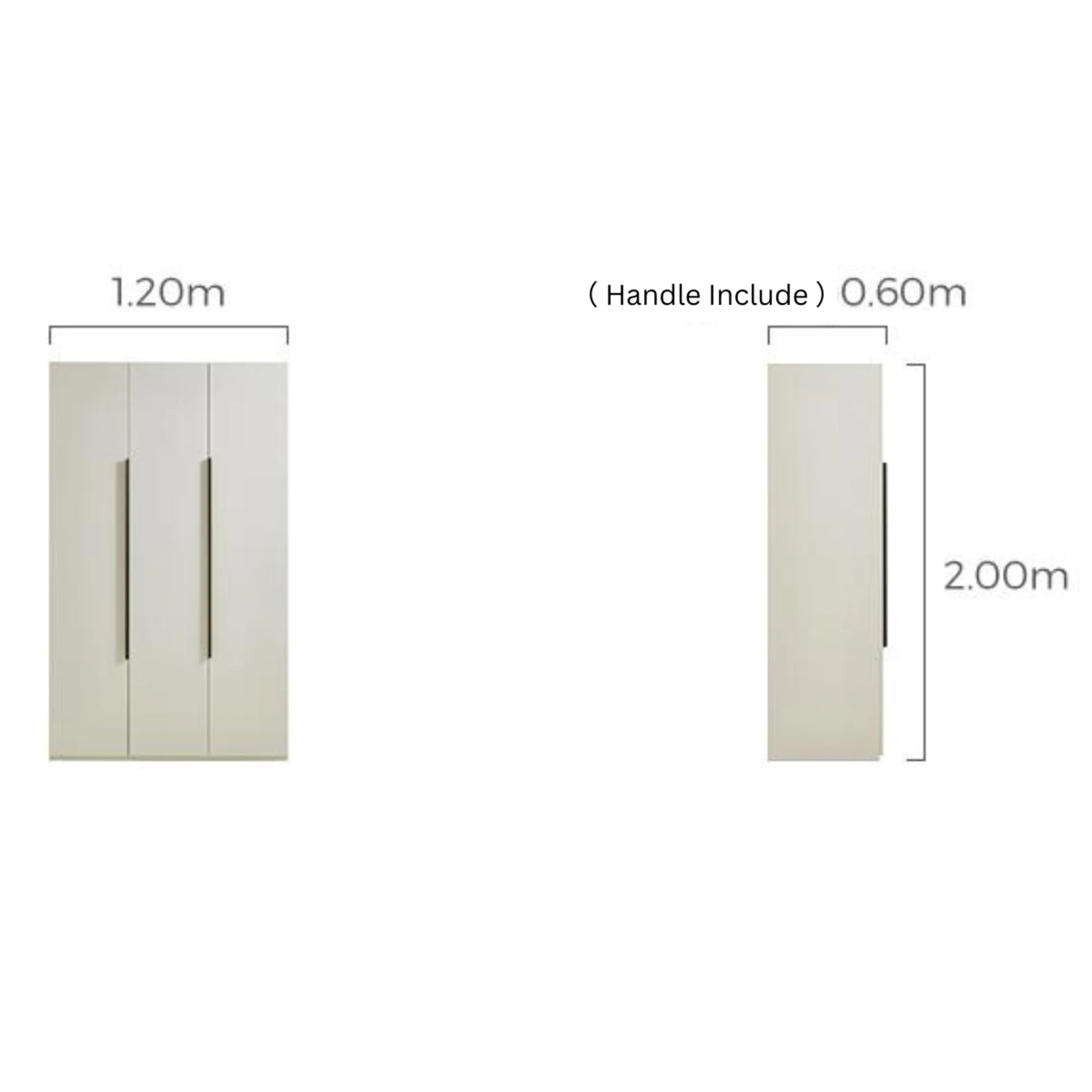 Linspire Stele 3-Door Wardrobe