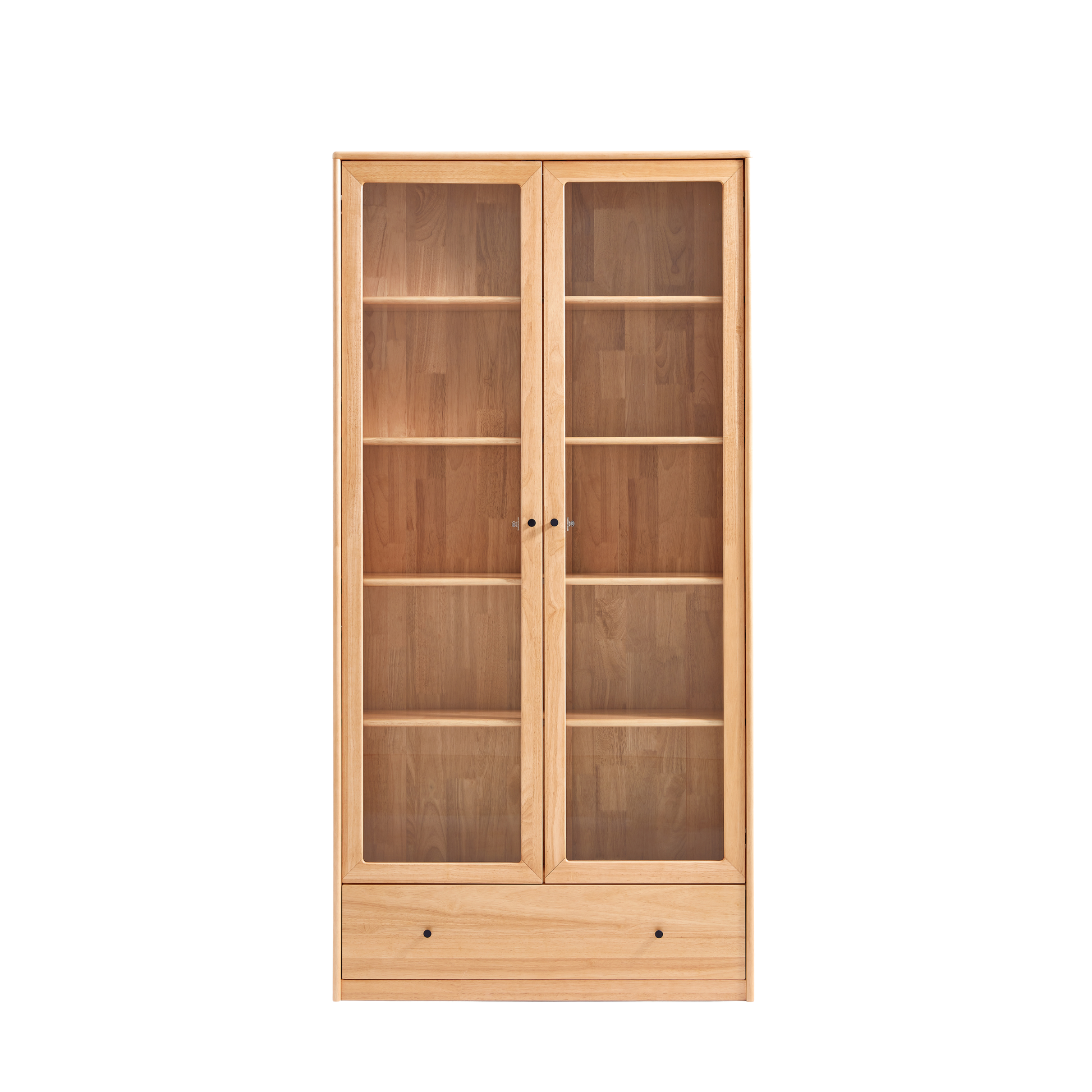 Linspire Ventus Bookcase with Glass Door & Storage Drawers