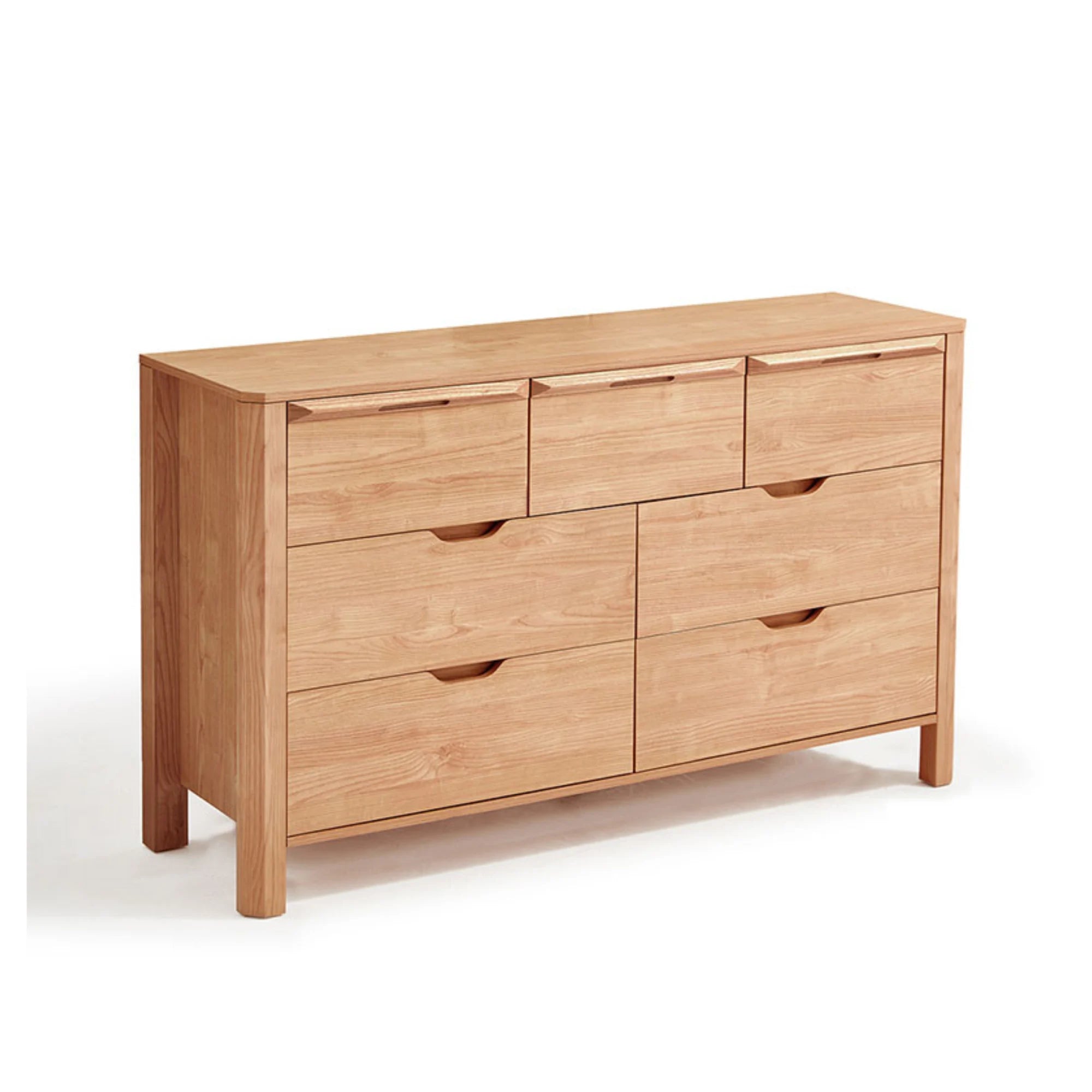 Linspire Ventus Chest of 7 Drawers, Natural Wood