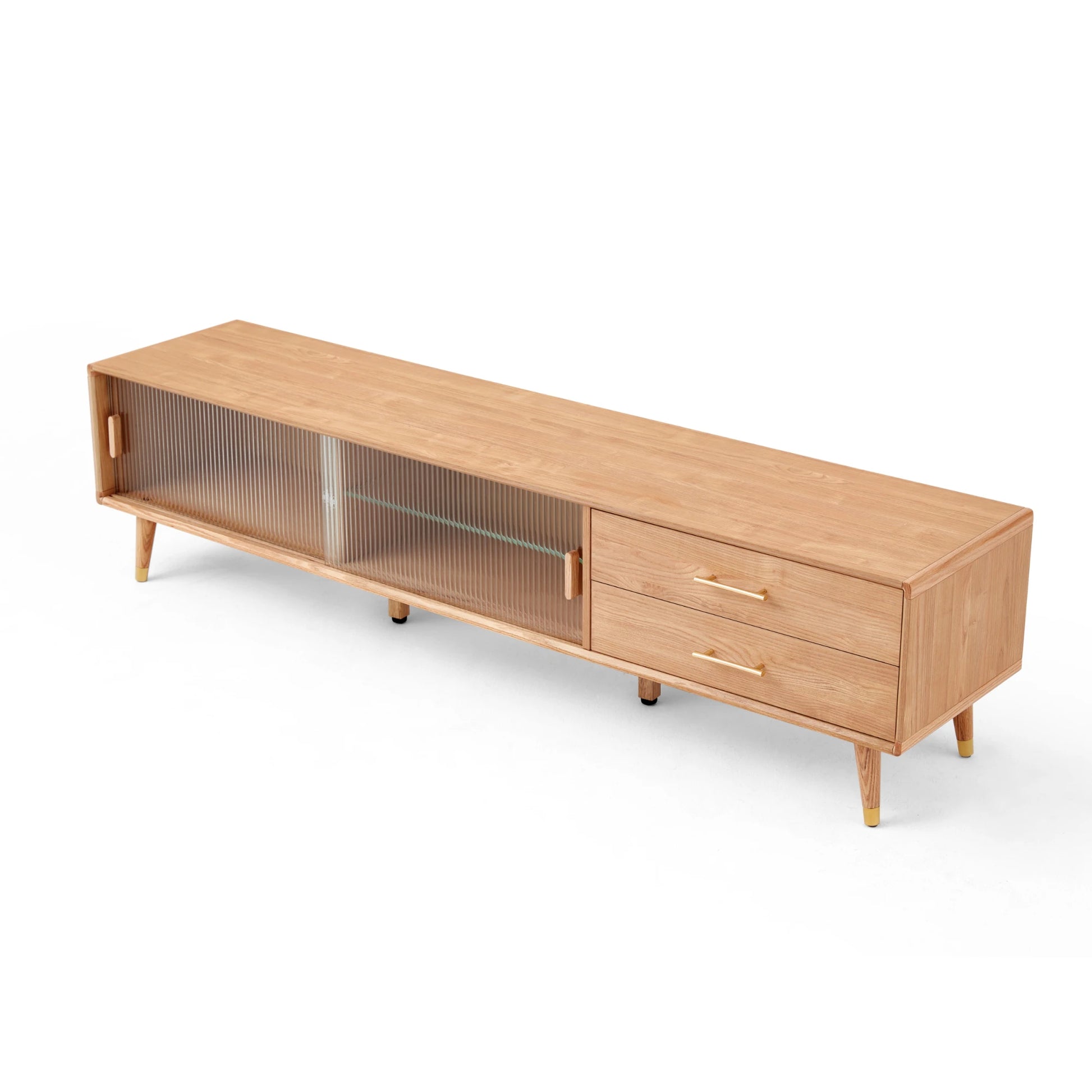 Linspire Ventus Entertainment Unit, 180cm, Natural Wood