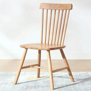 Linspire Ventus Solid Wood Dining Chairs, Natural Wood, Set of 2