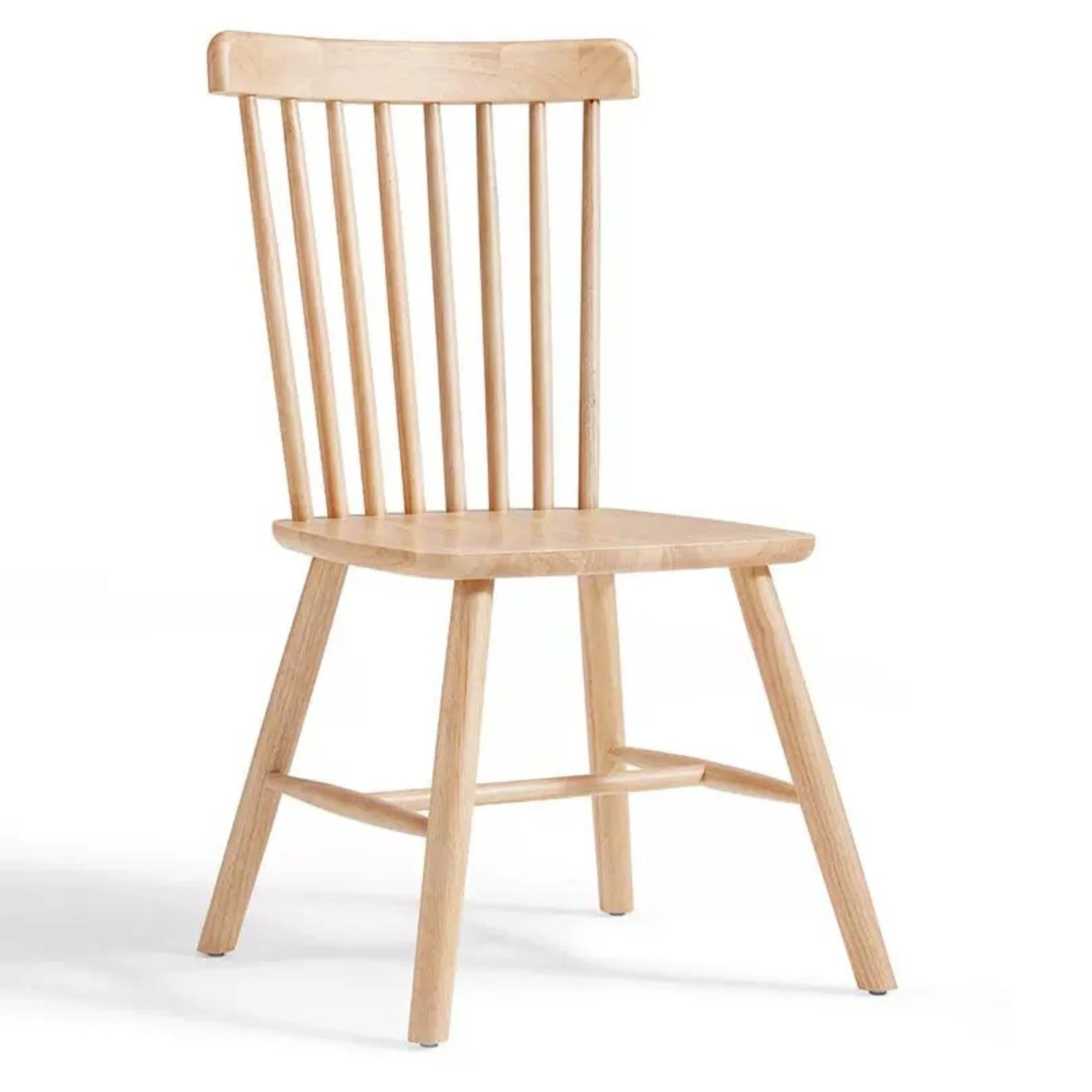 Linspire Ventus Solid Wood Dining Chairs, Natural Wood, Set of 2