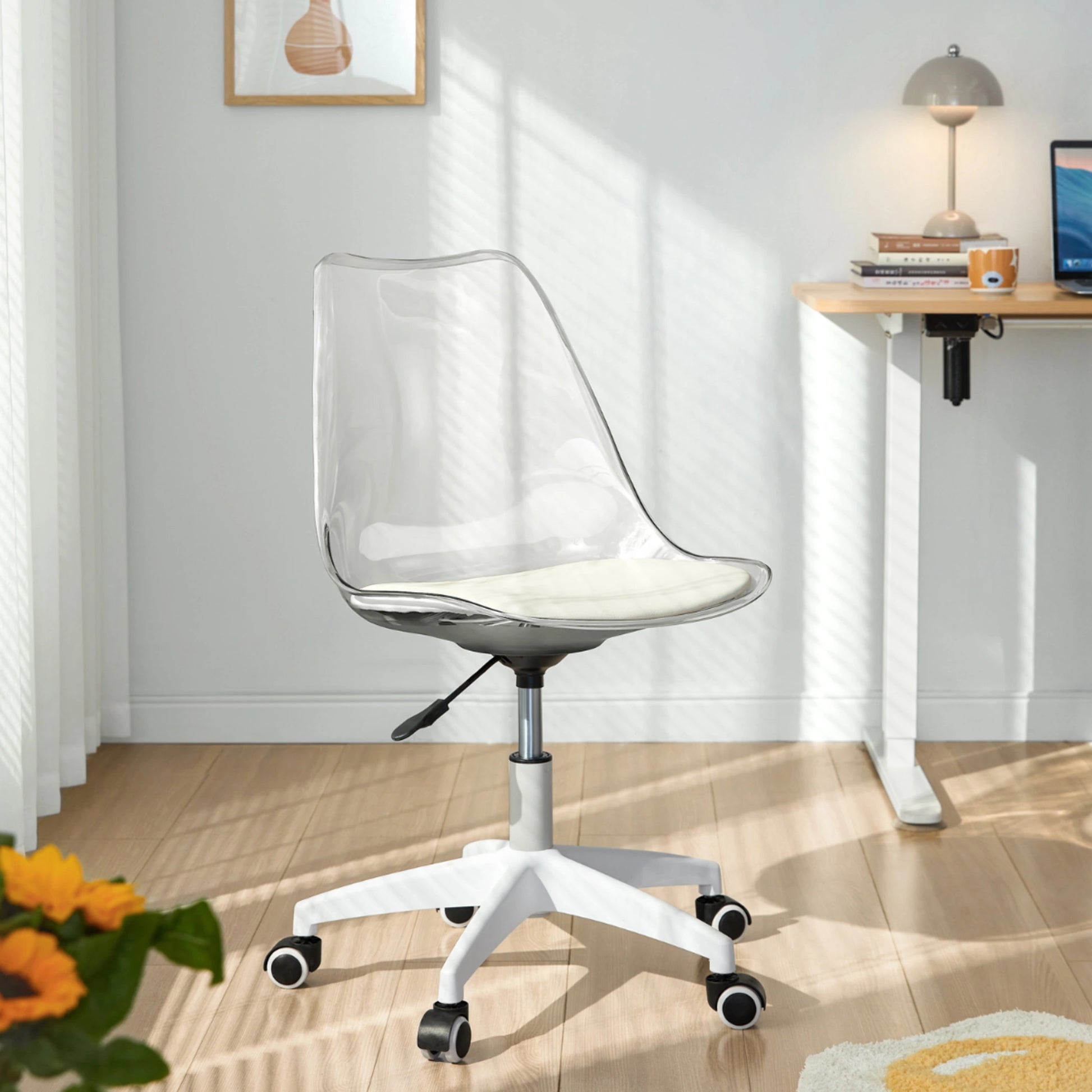 Linspire Wisp Transparent Office Chair, Transparent