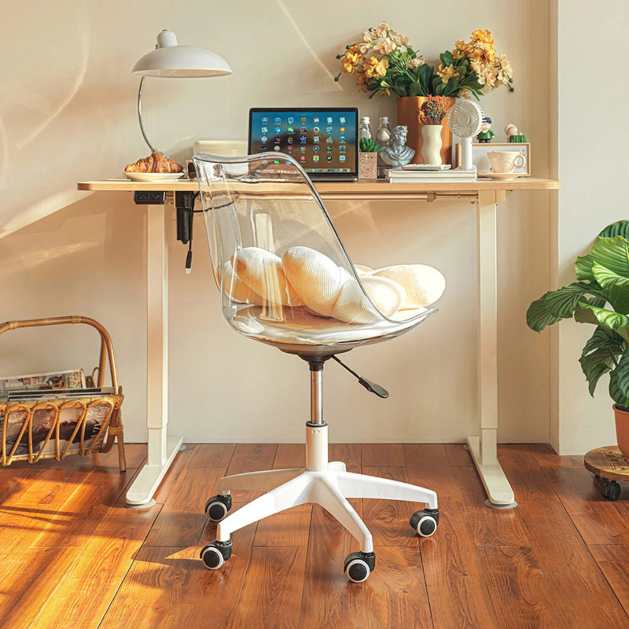 Linspire Wisp Transparent Office Chair, Transparent