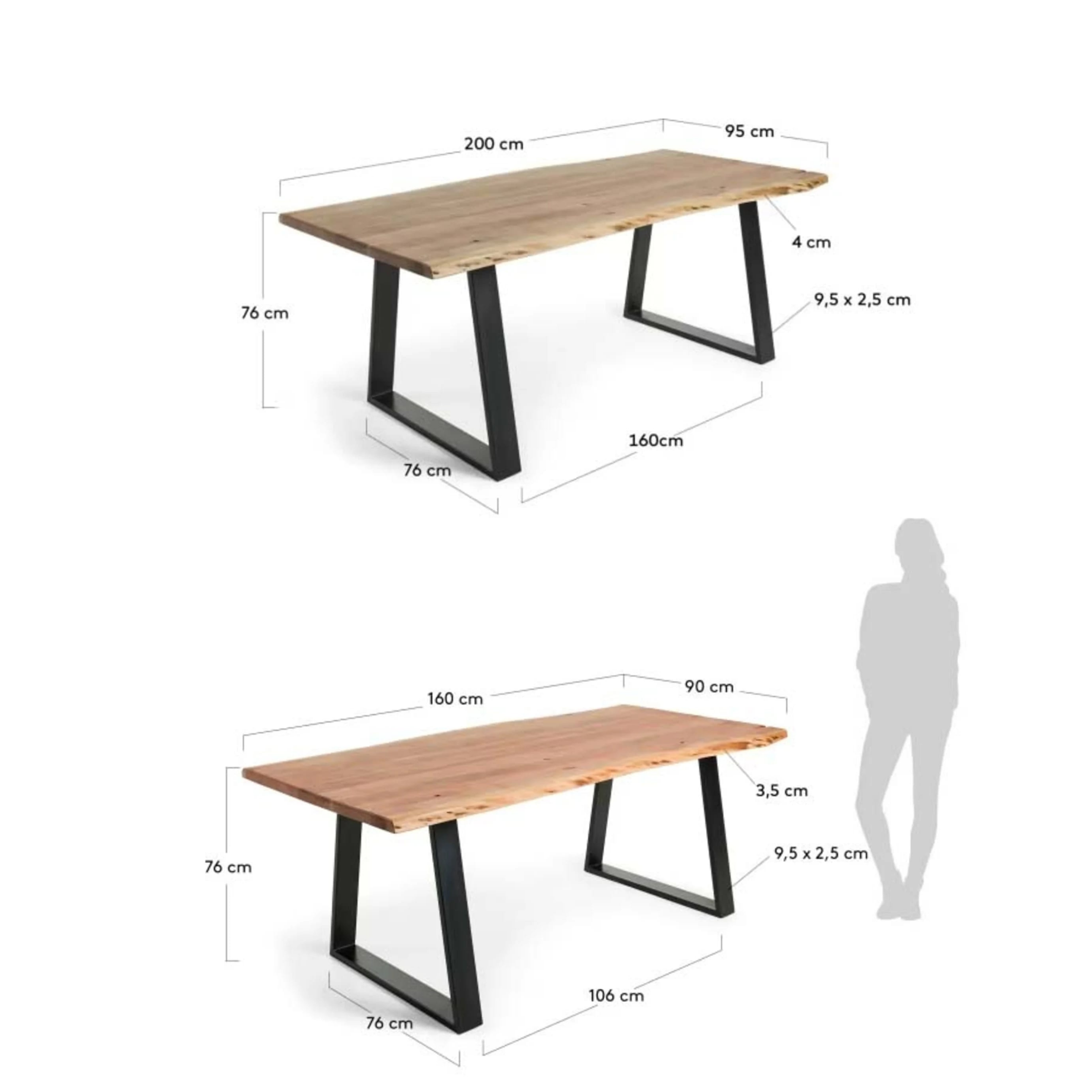 Kave Home Alaia Dining Table, Natural Wood