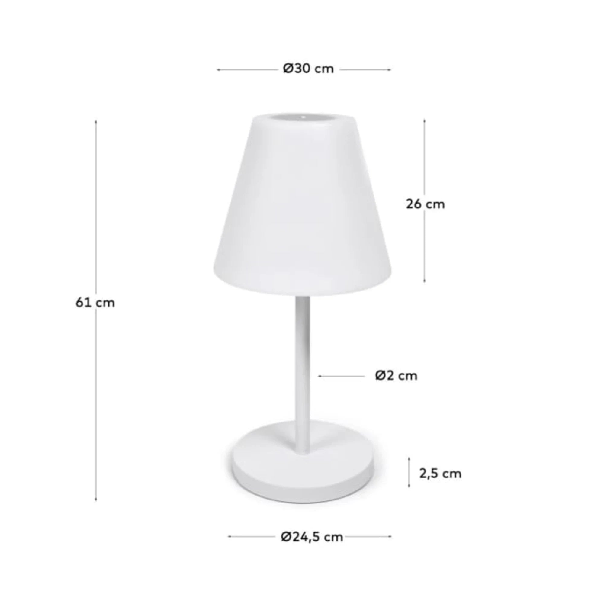 Kave Home Amaray Table Lamp, White