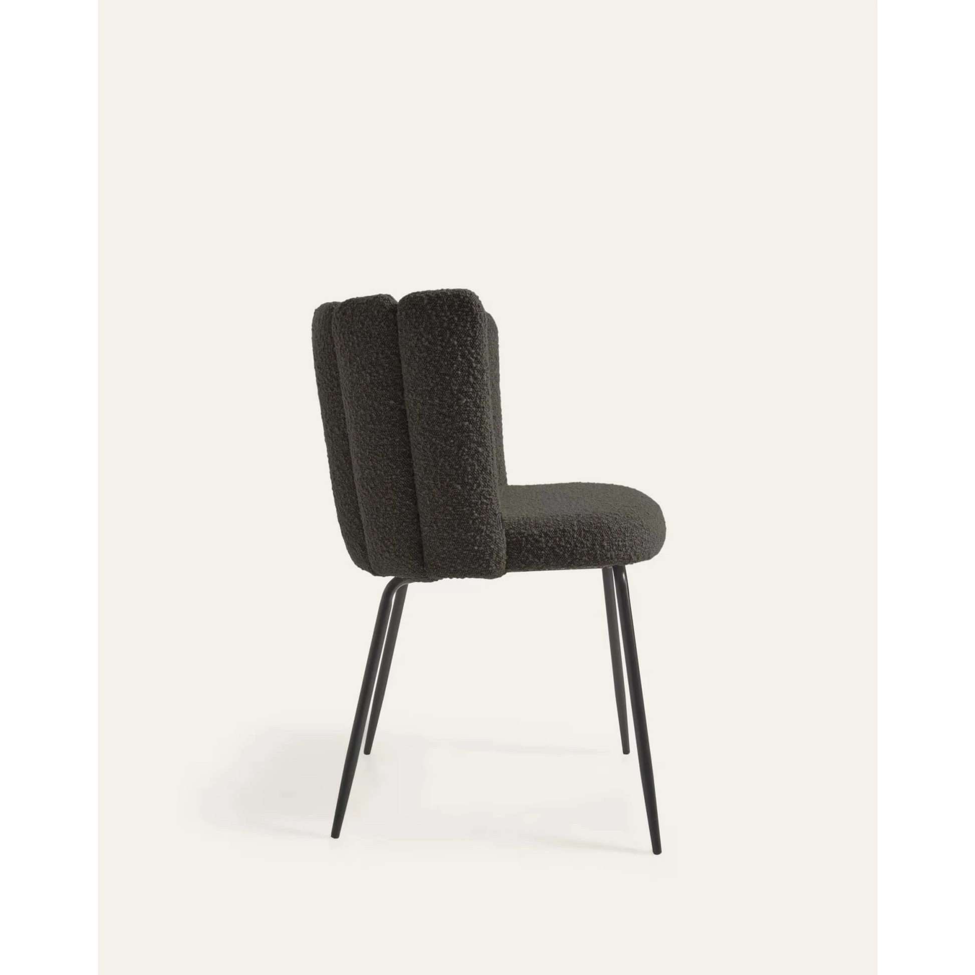 Kave Home Aniela Boucle Dining Chair, Black