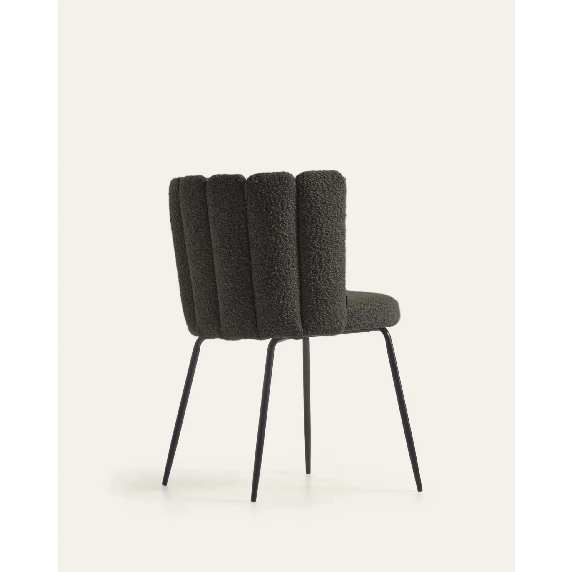 Kave Home Aniela Boucle Dining Chair, Black