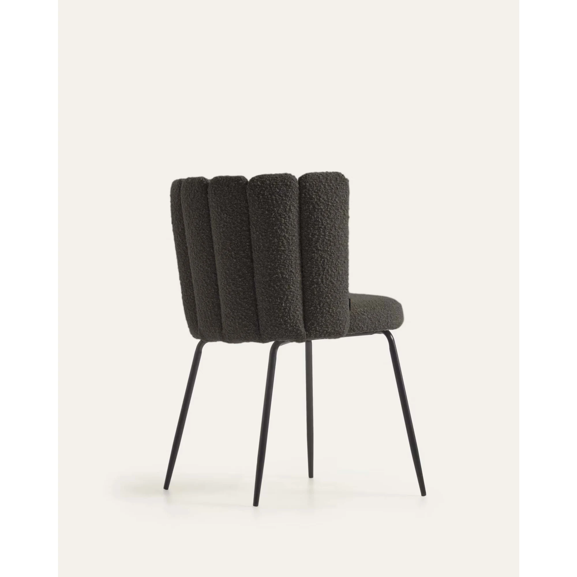 Kave Home Aniela Boucle Dining Chair, Black