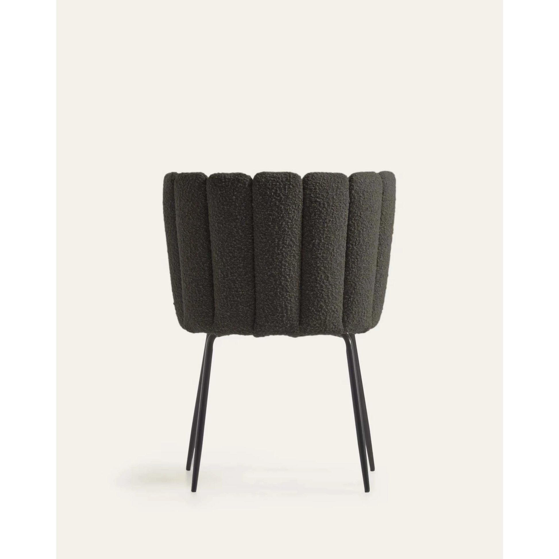 Kave Home Aniela Boucle Dining Chair, Black