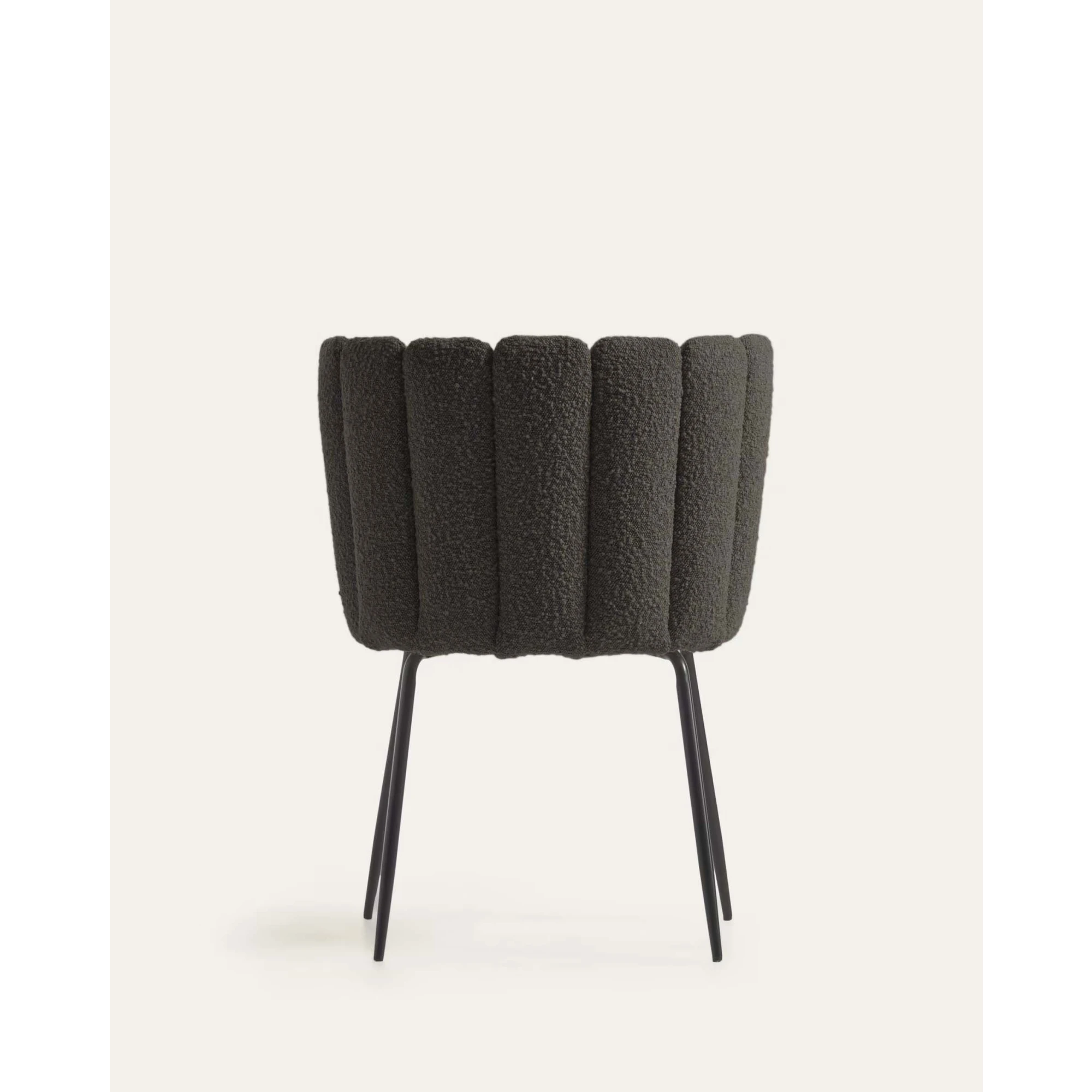 Kave Home Aniela Boucle Dining Chair, Black