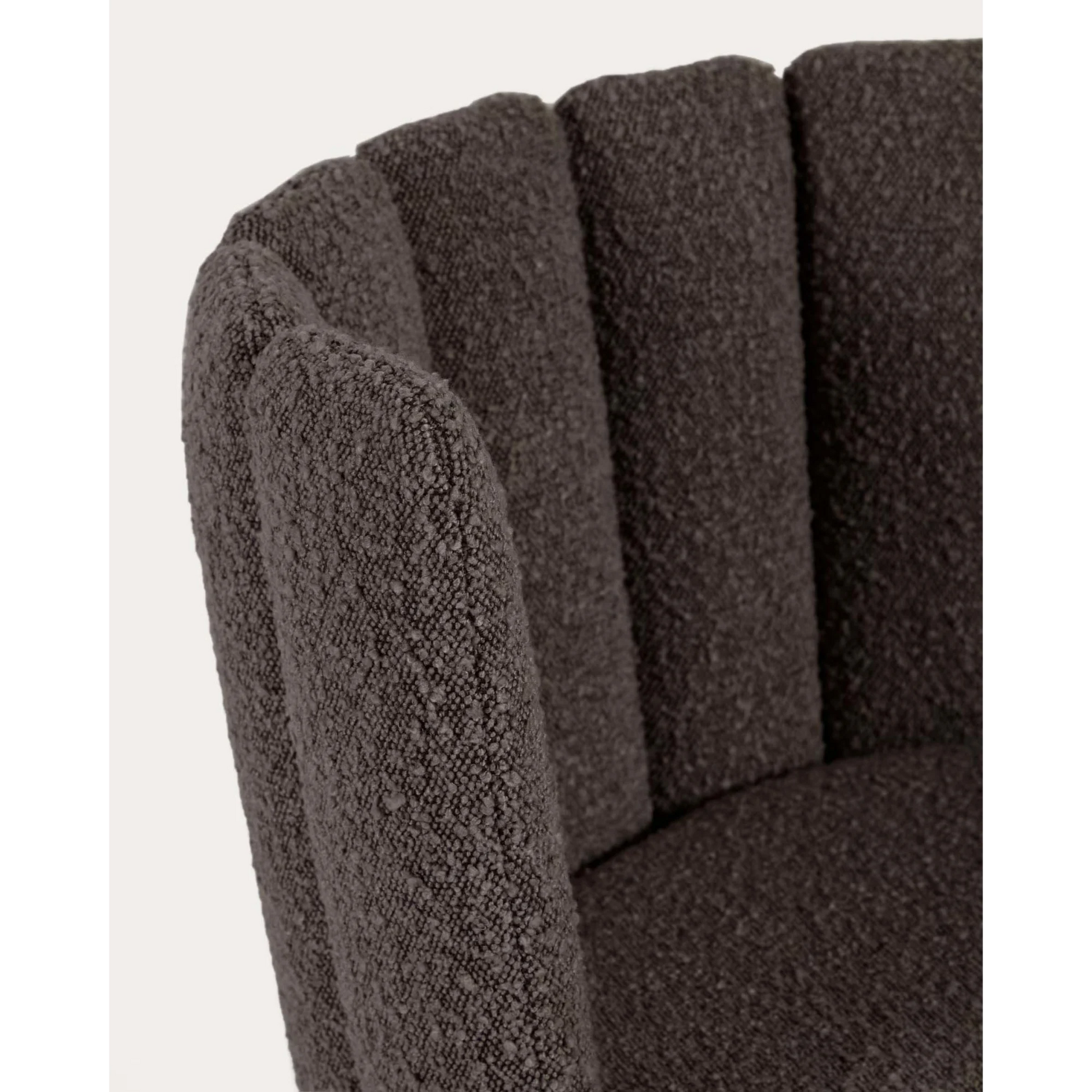 Kave Home Aniela Boucle Dining Chair, Black