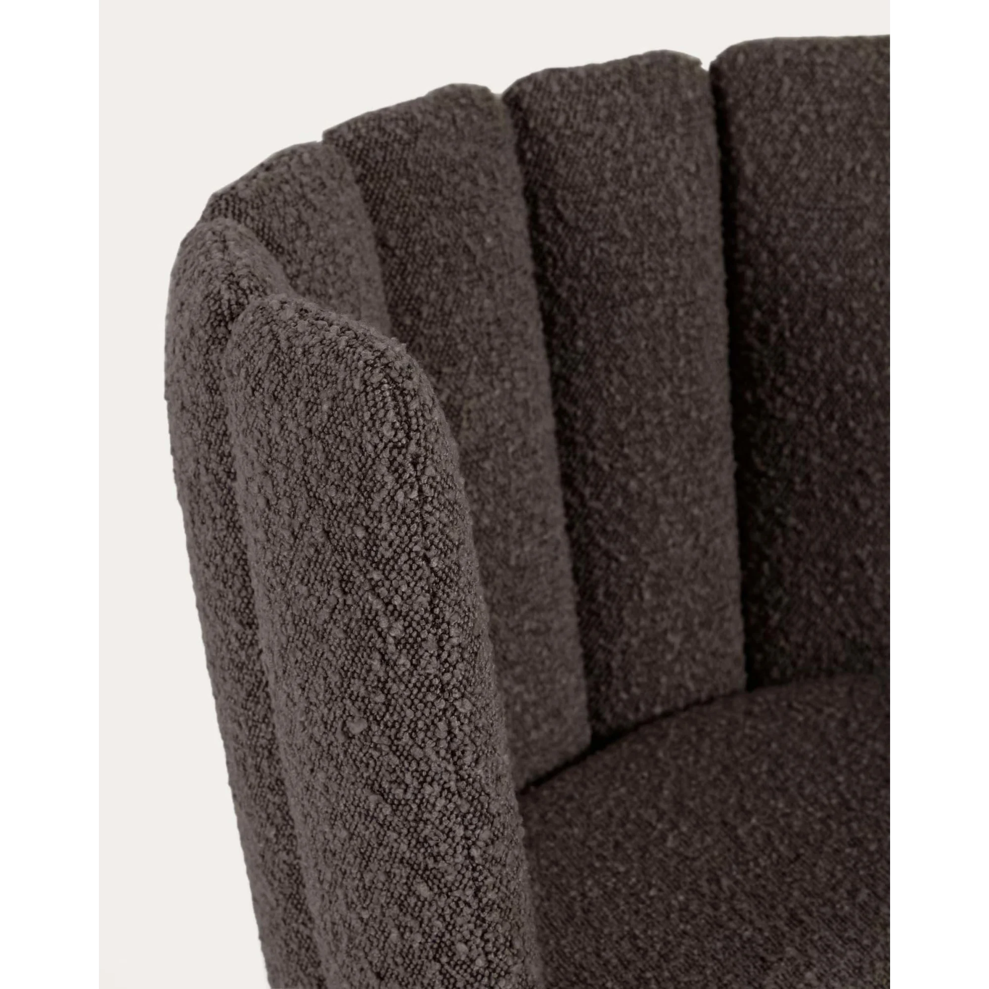 Kave Home Aniela Boucle Dining Chair, Black