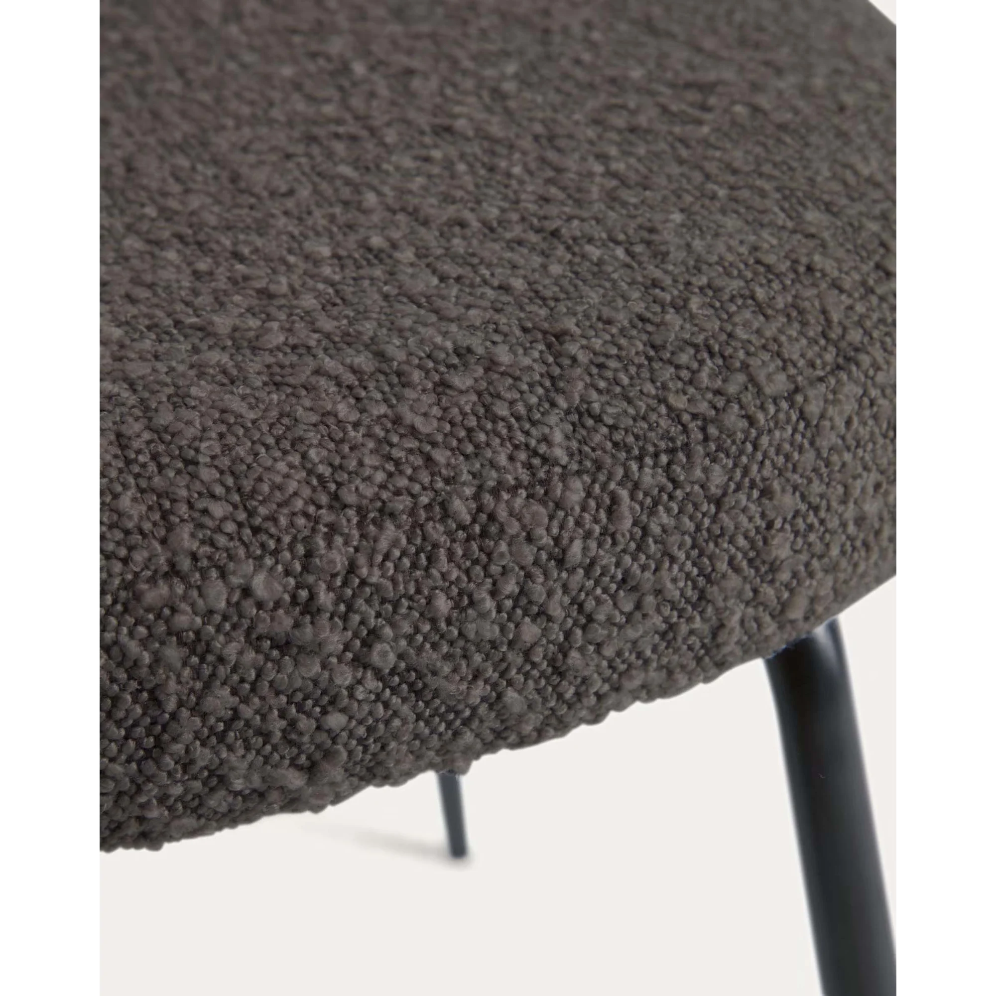 Kave Home Aniela Boucle Dining Chair, Black