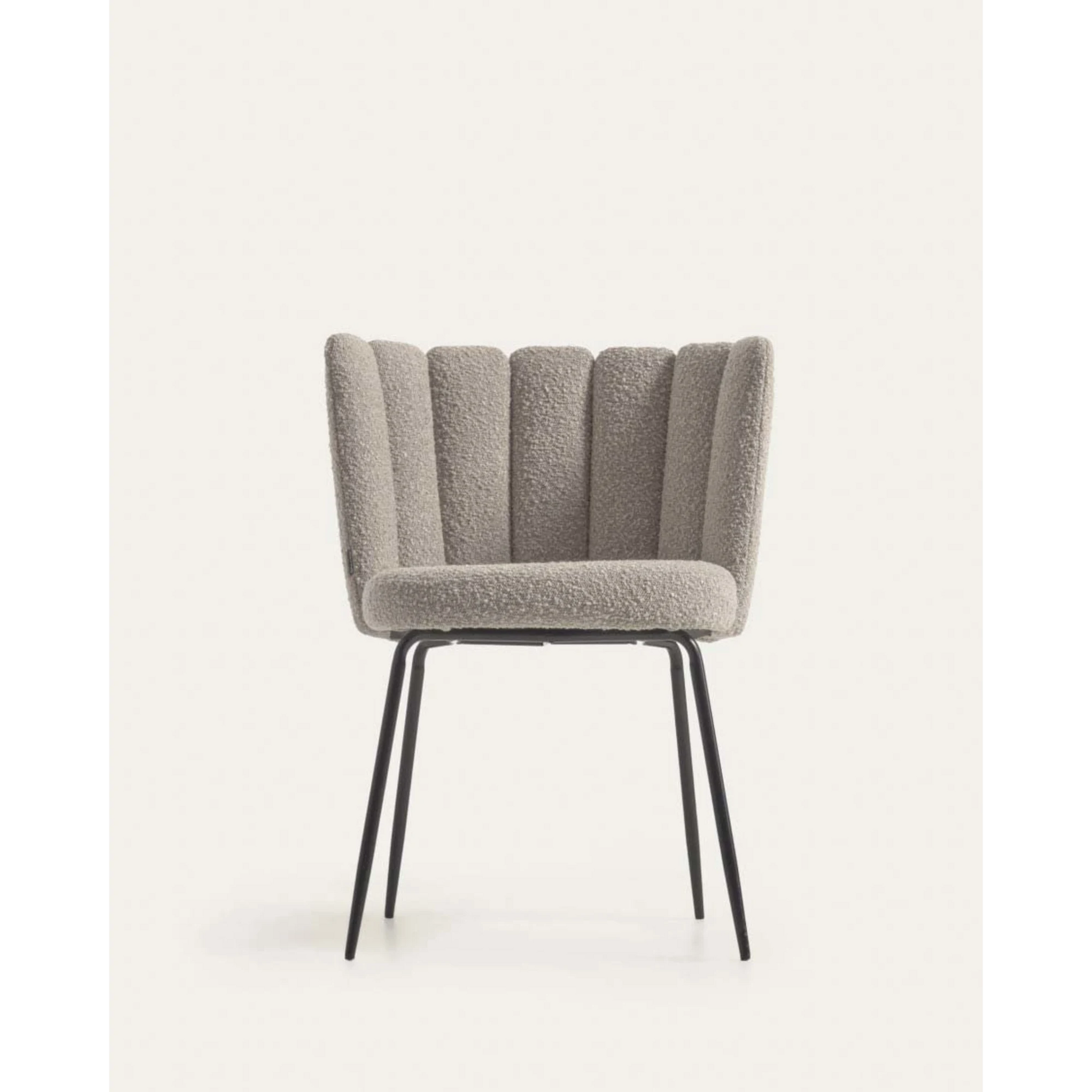 Kave Home Aniela Boucle Dining Chair, Grey