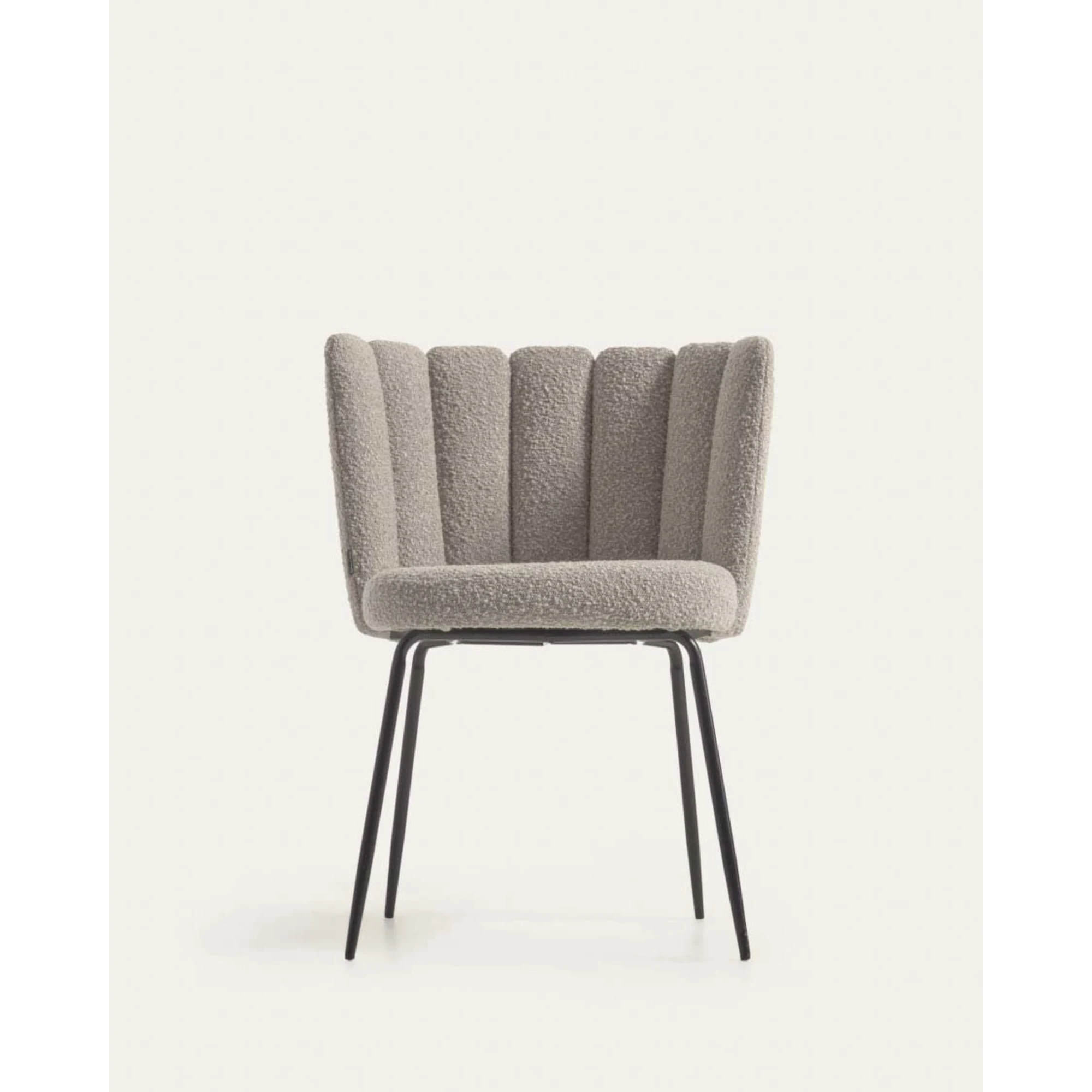 Kave Home Aniela Boucle Dining Chair, Grey
