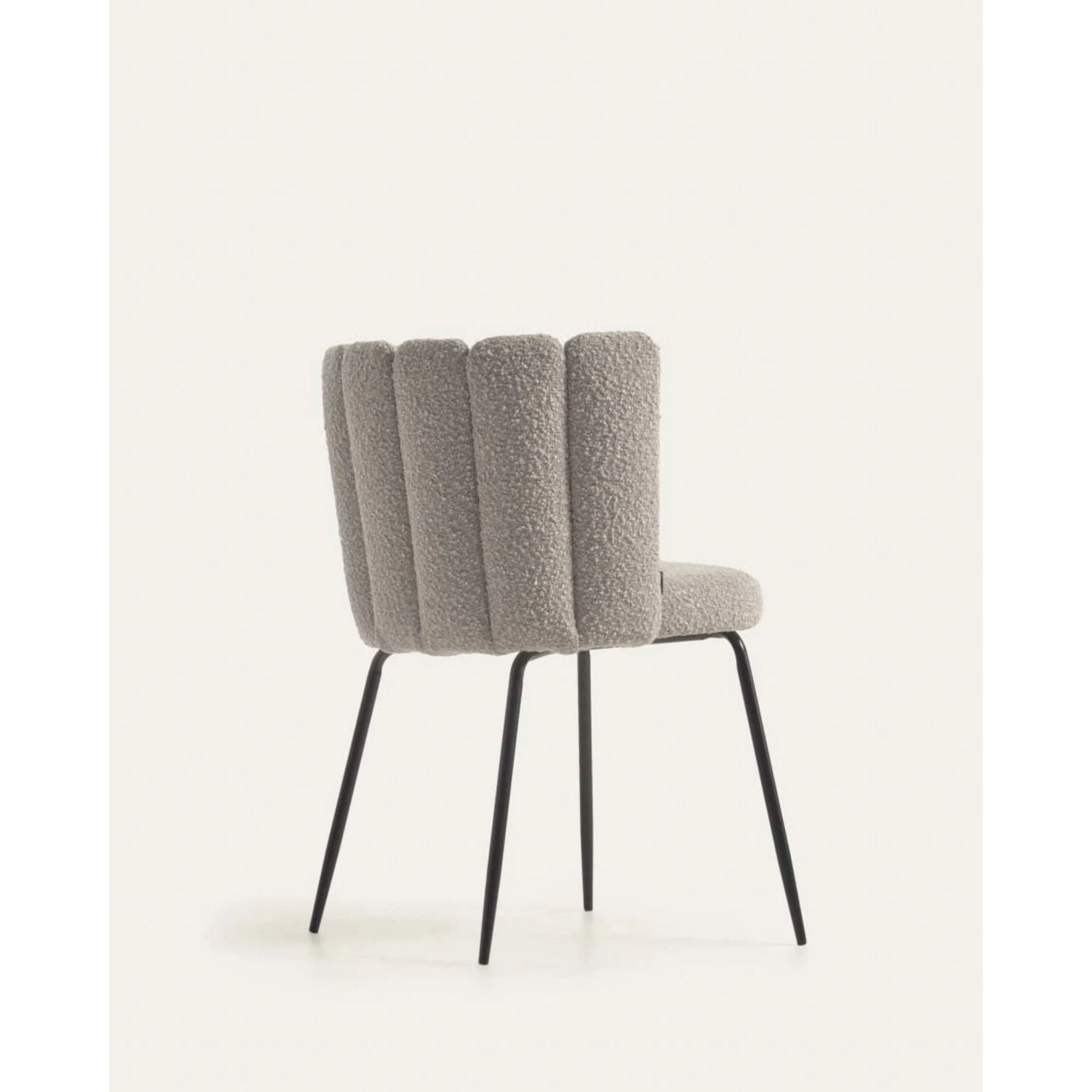 Kave Home Aniela Boucle Dining Chair, Grey