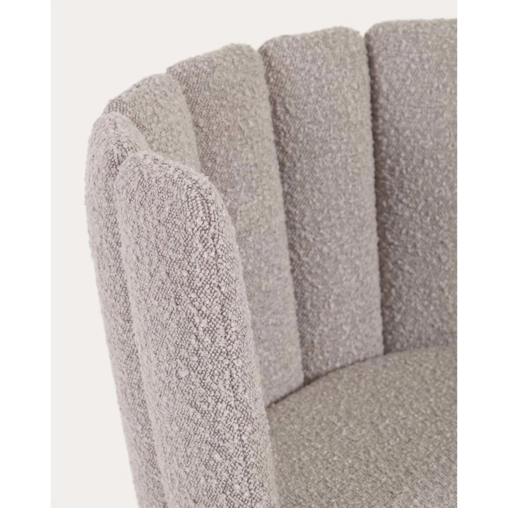 Kave Home Aniela Boucle Dining Chair, Grey