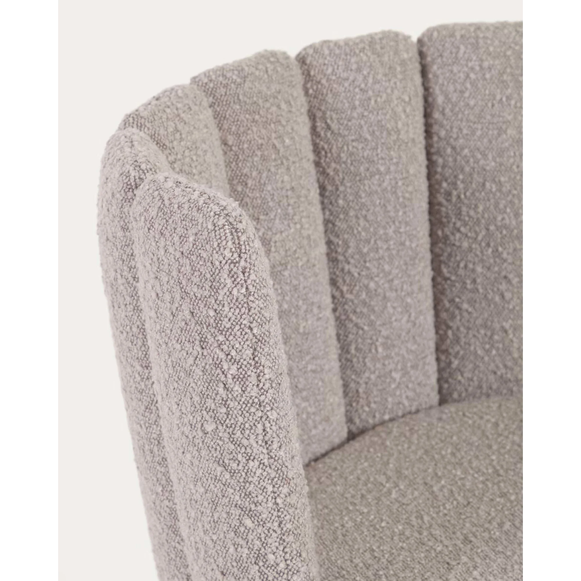 Kave Home Aniela Boucle Dining Chair, Grey