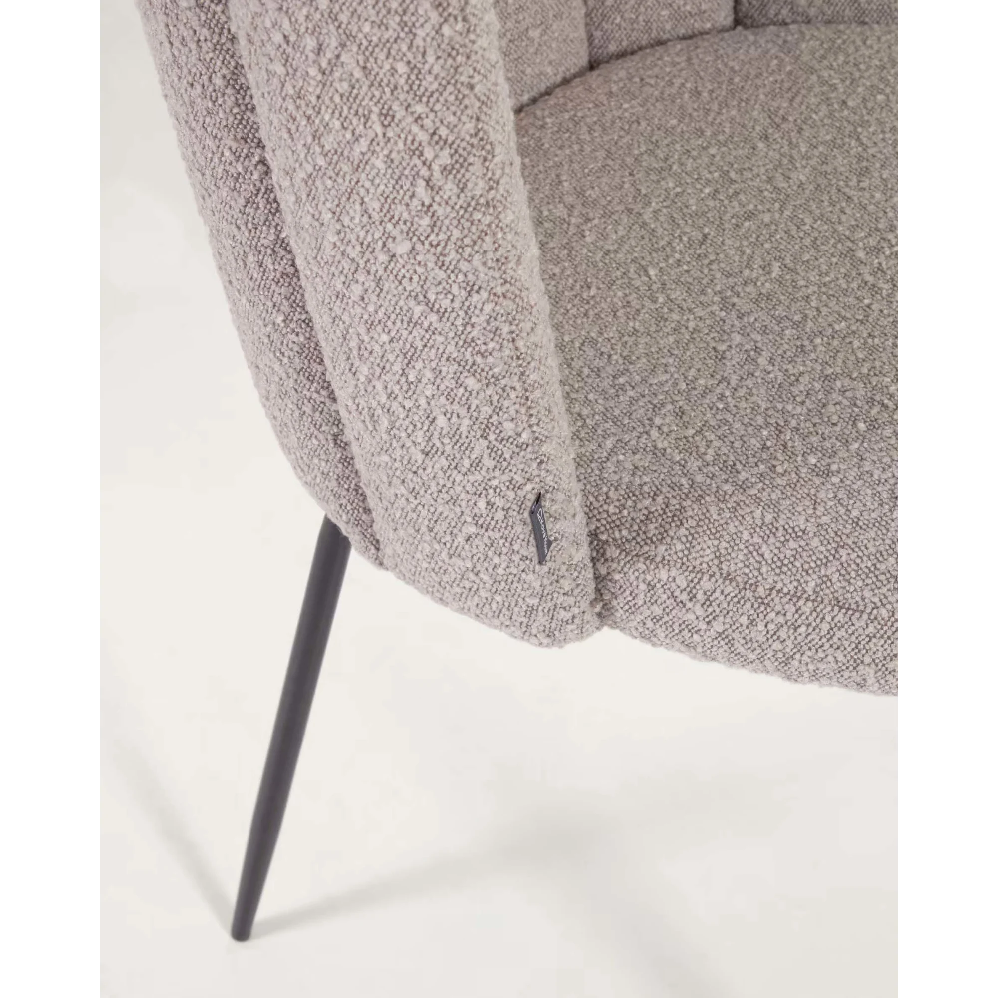 Kave Home Aniela Boucle Dining Chair, Grey