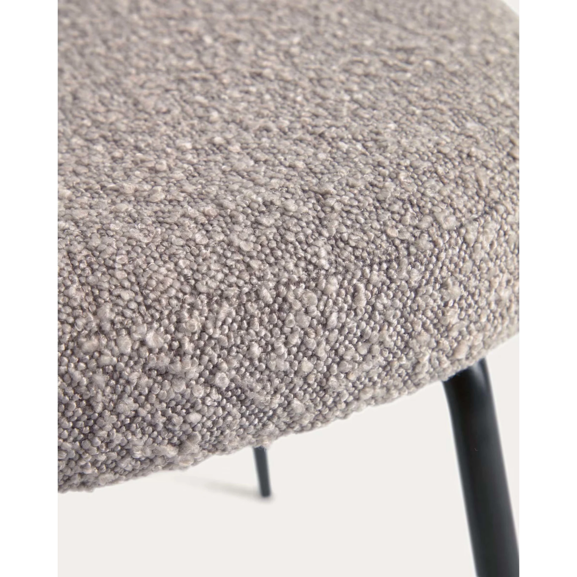Kave Home Aniela Boucle Dining Chair, Grey