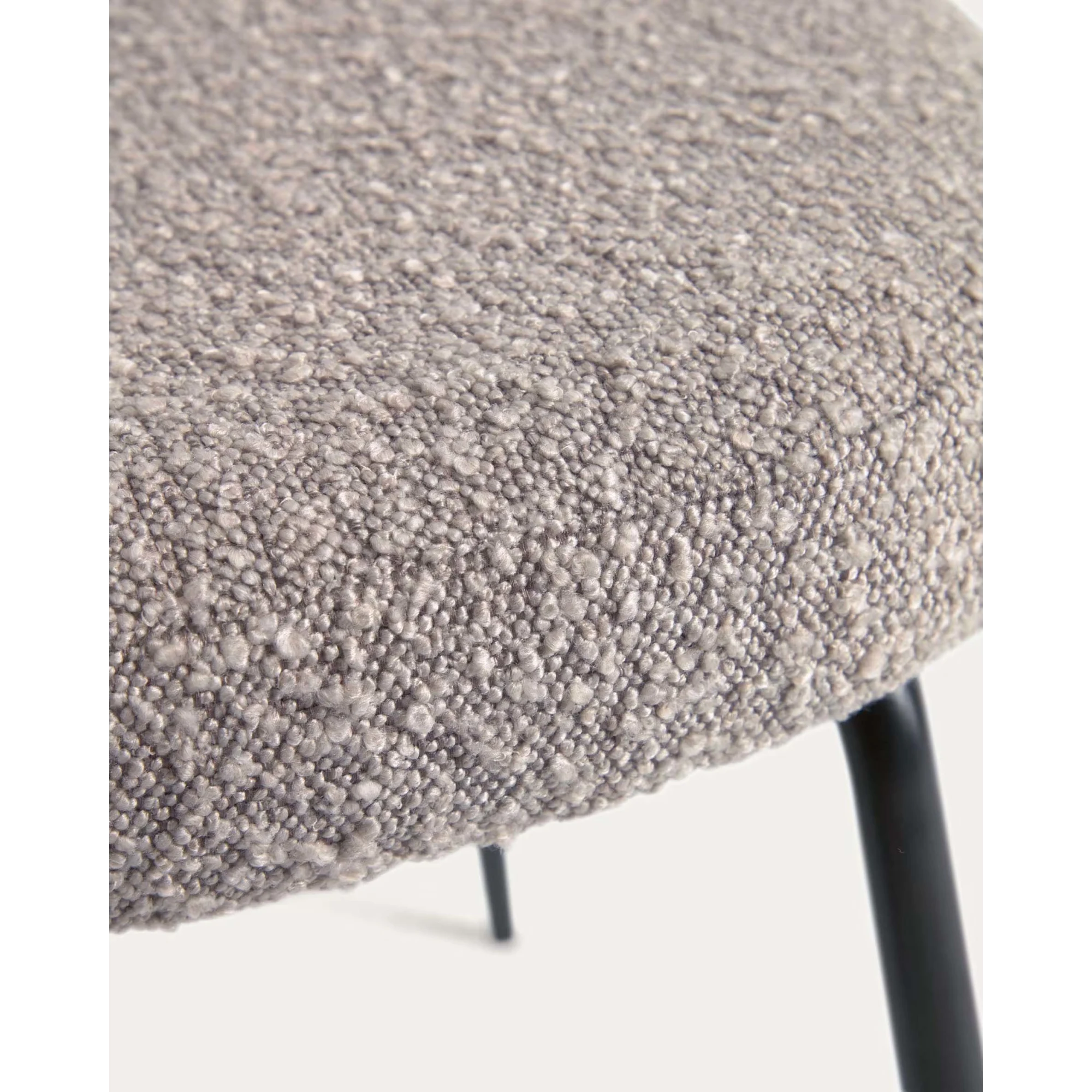 Kave Home Aniela Boucle Dining Chair, Grey