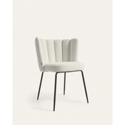 Kave Home Aniela Boucle Dining Chair, White