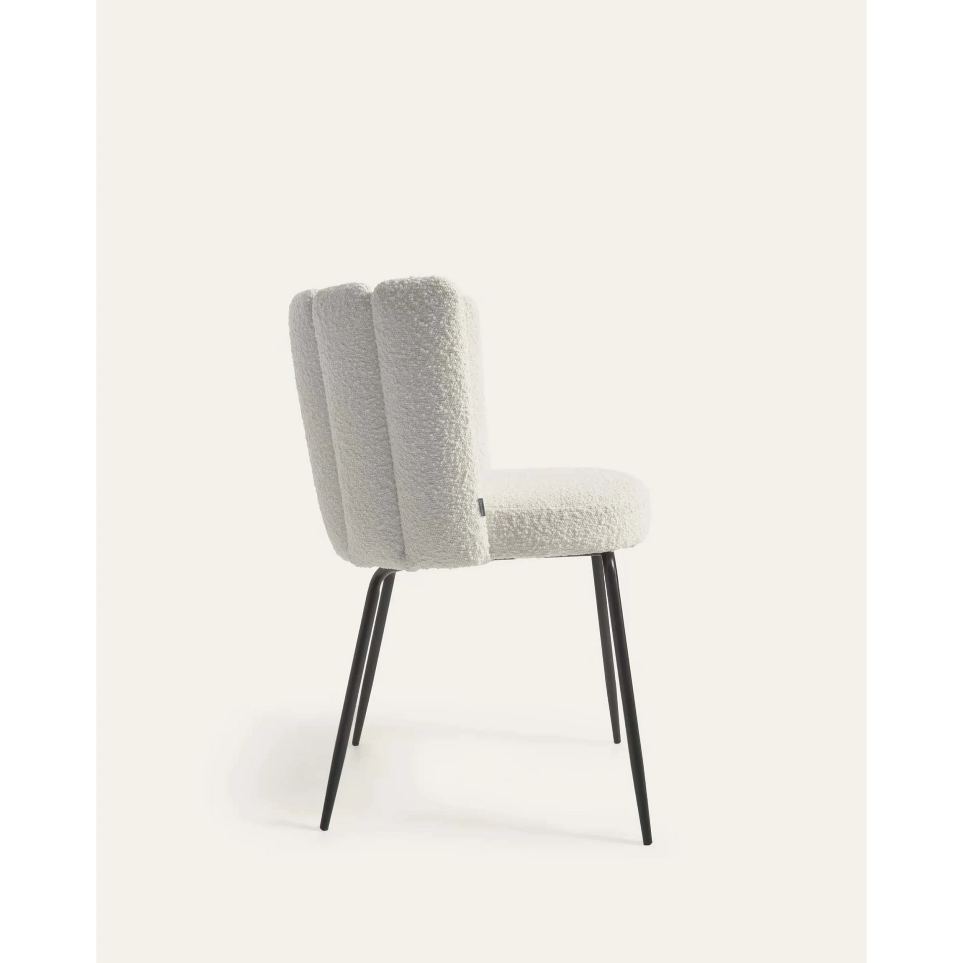 Kave Home Aniela Boucle Dining Chair, White