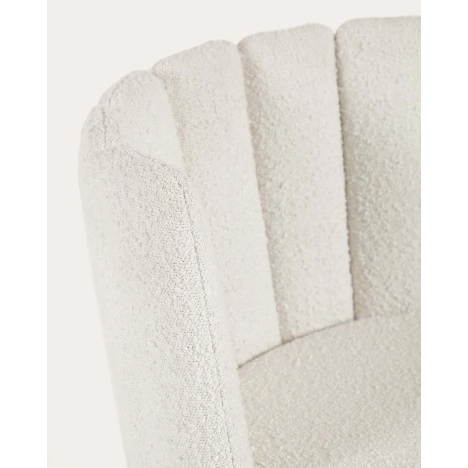 Kave Home Aniela Boucle Dining Chair, White