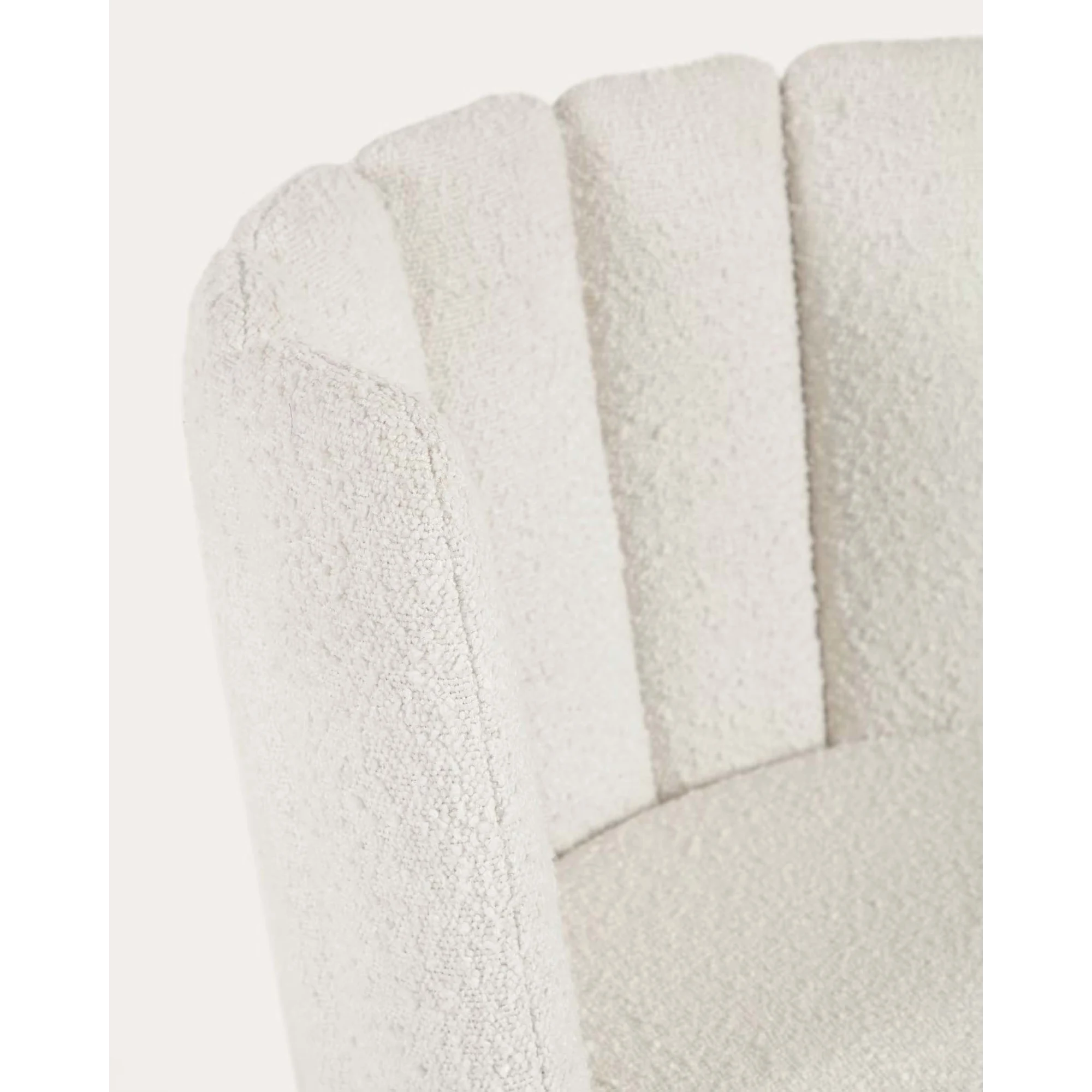 Kave Home Aniela Boucle Dining Chair, White