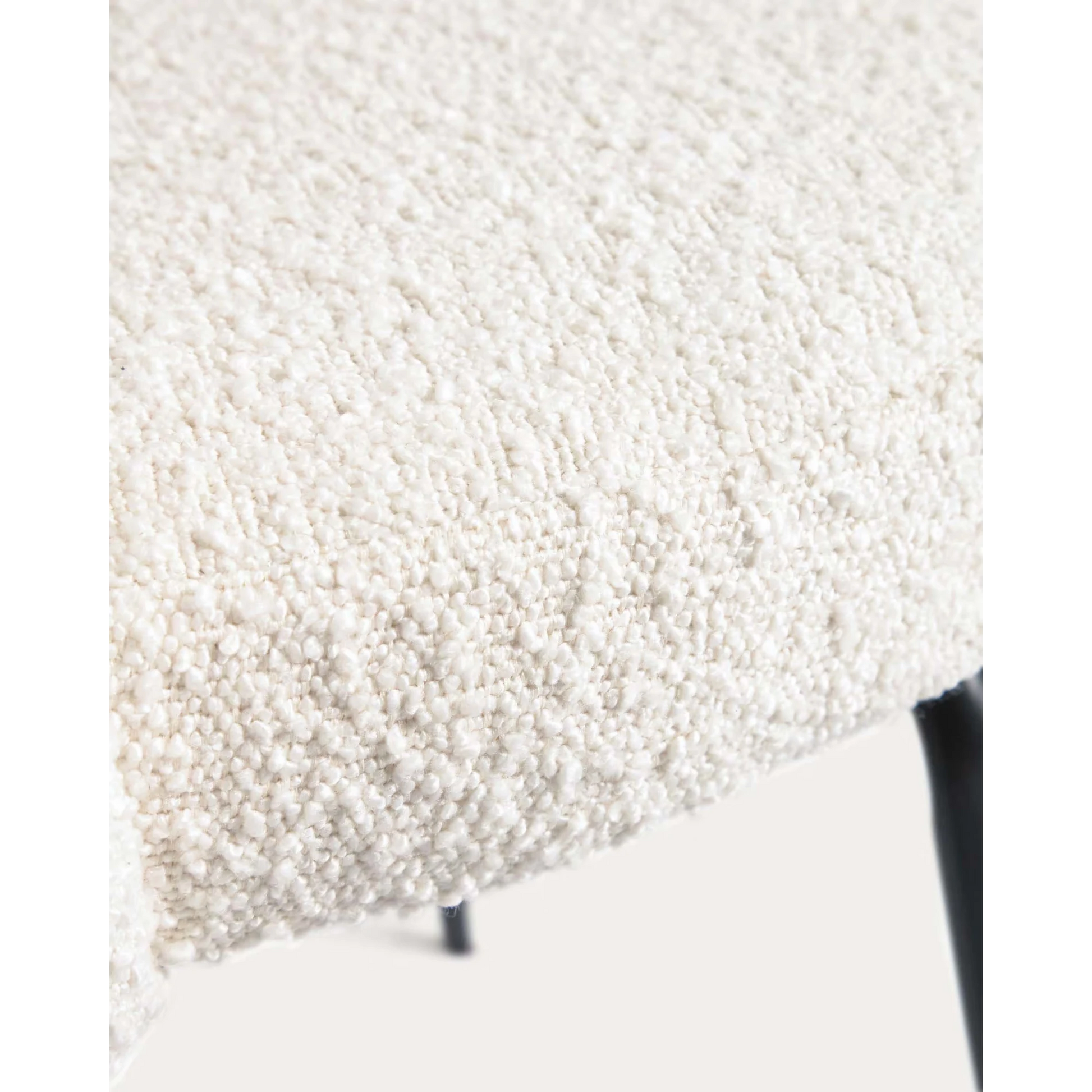 Kave Home Aniela Boucle Dining Chair, White