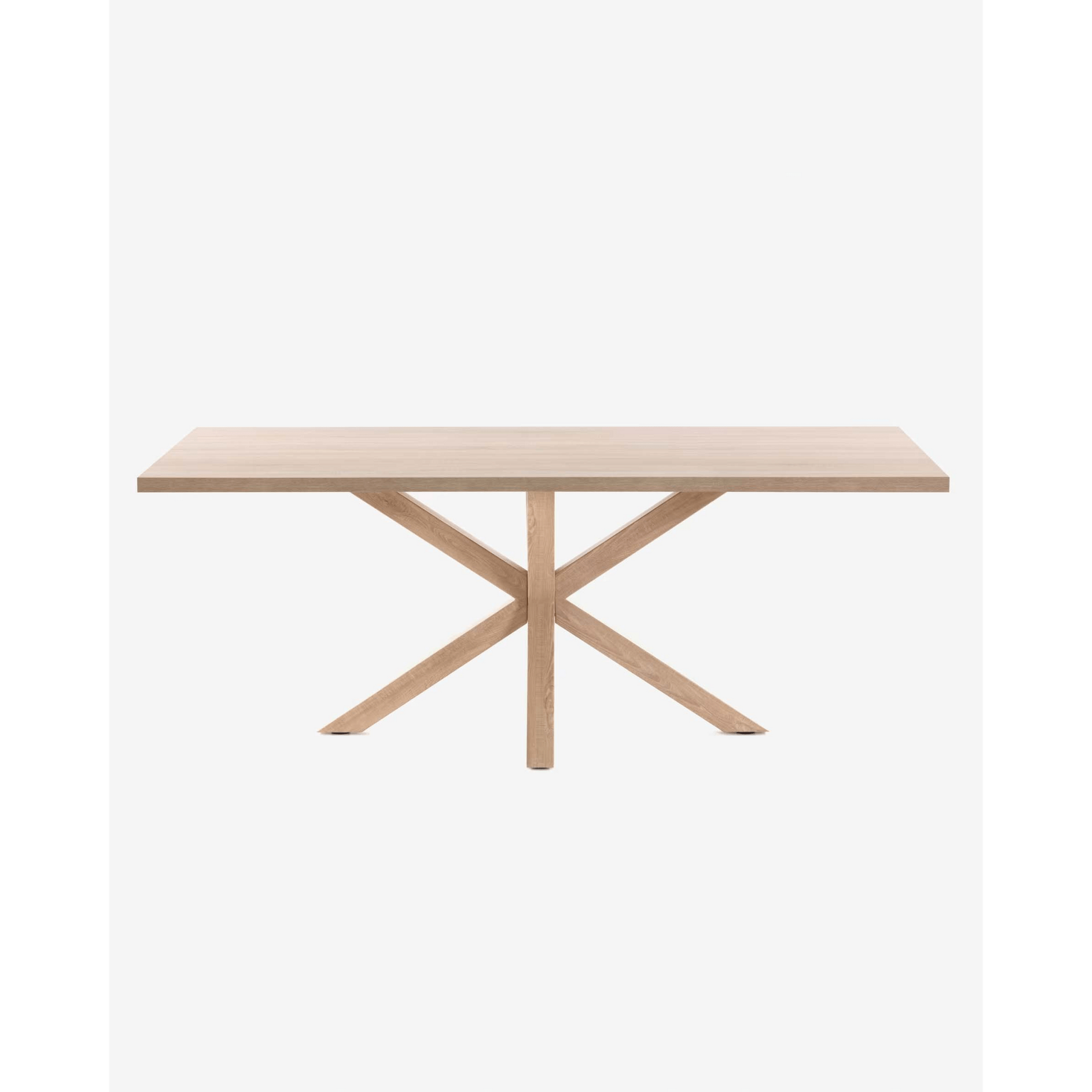 Kave Home Argo Dining Table, Natural Wood, 180cm
