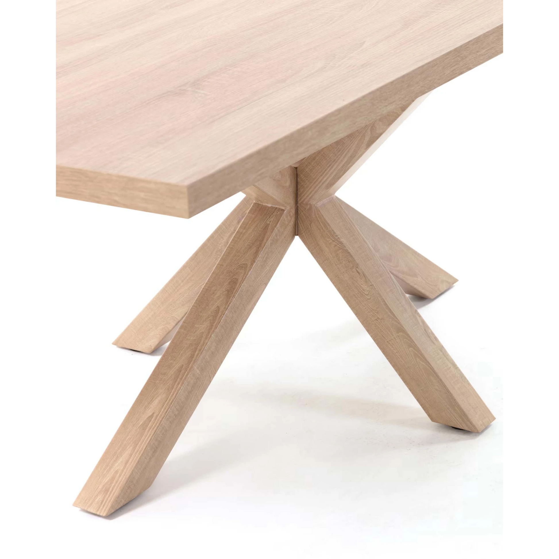 Kave Home Argo Dining Table, Natural Wood, 180cm