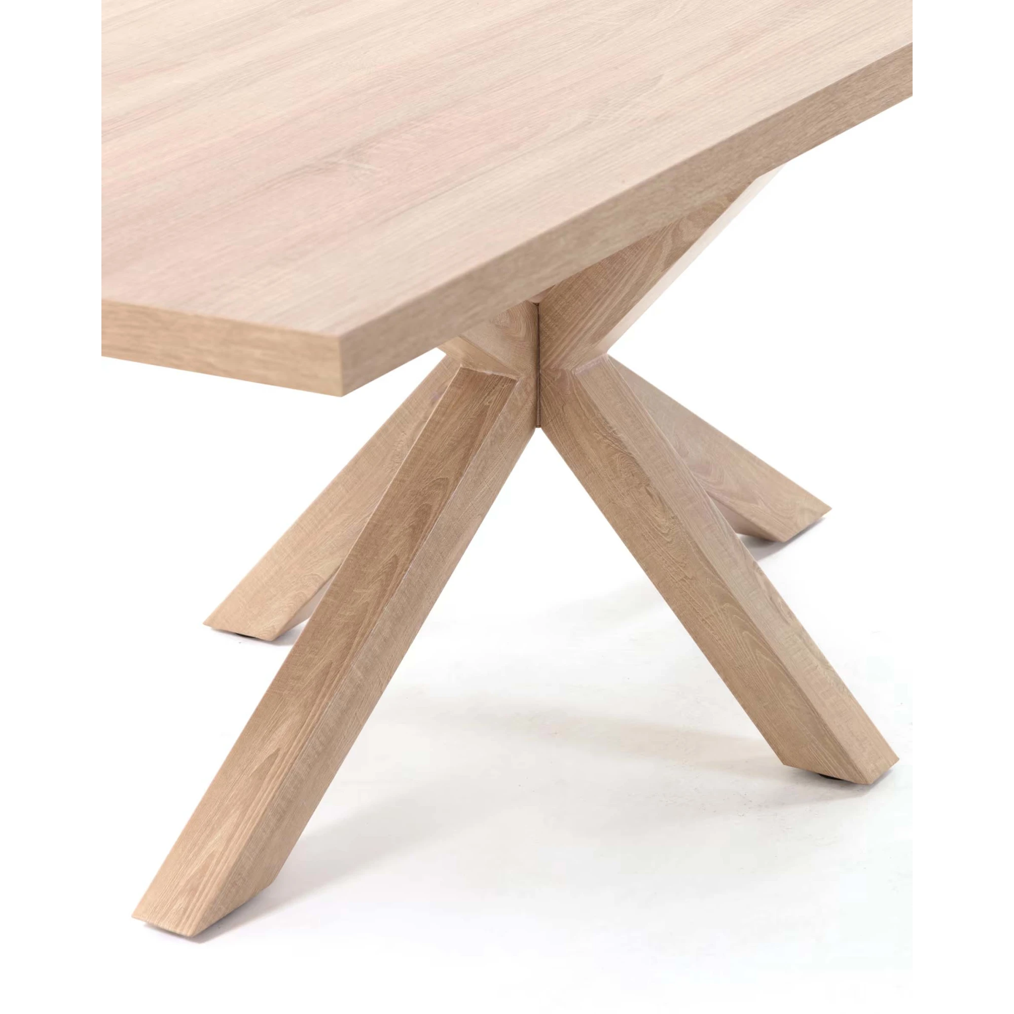 Kave Home Argo Dining Table, Natural Wood, 180cm