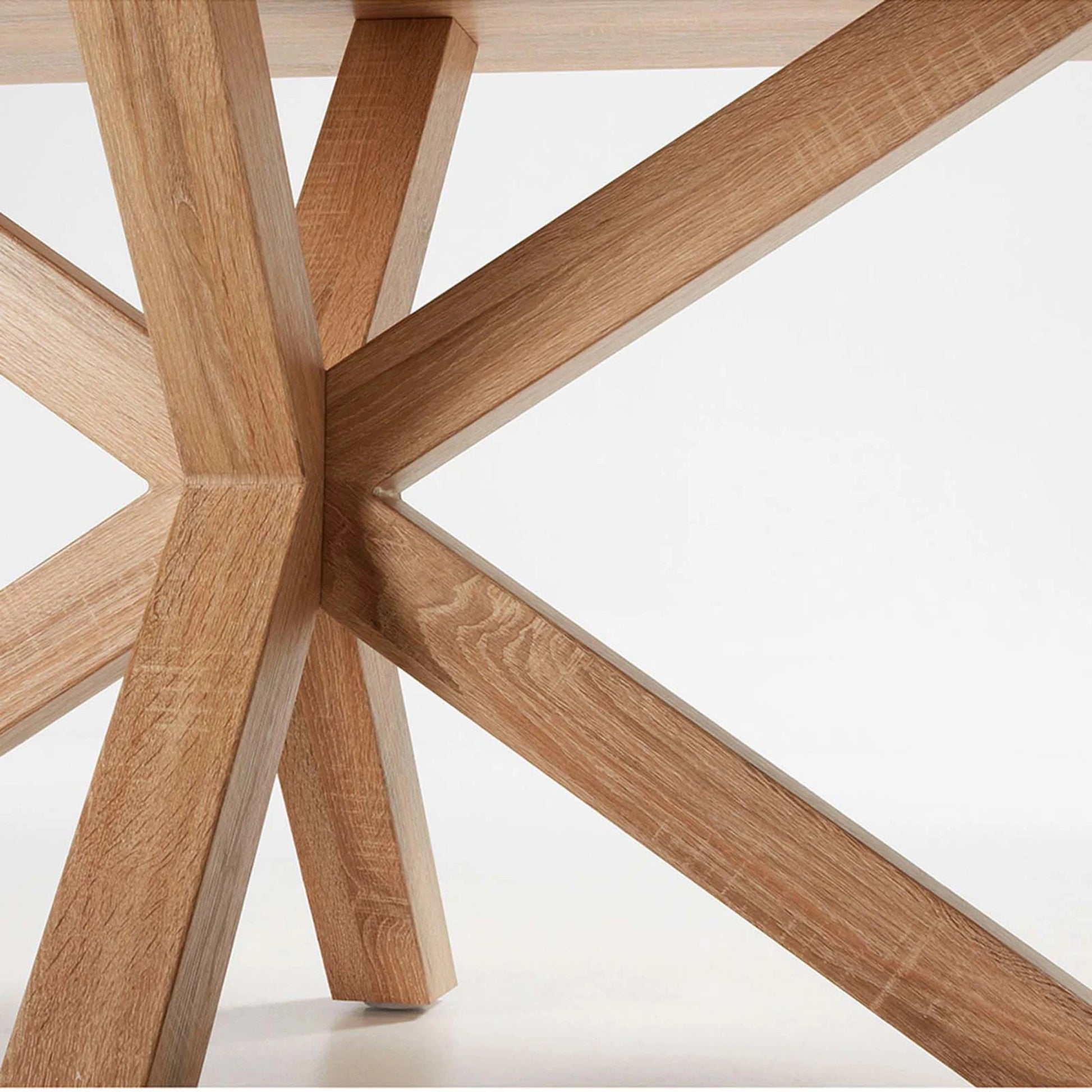 Kave Home Argo Dining Table, Natural Wood, 180cm