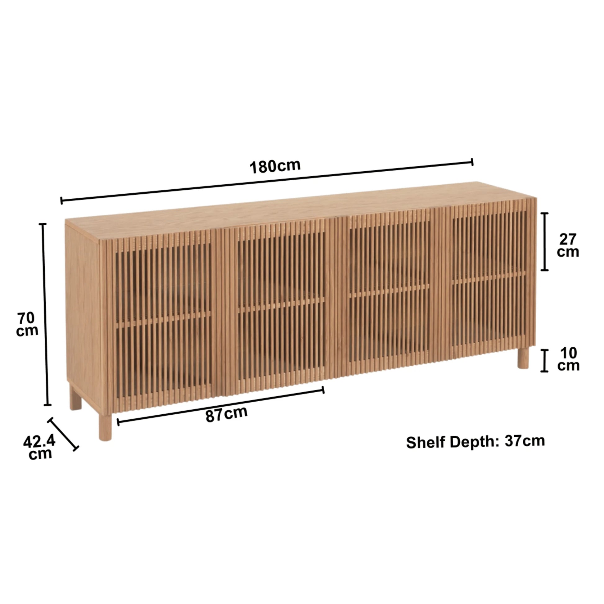 Kave Home Beyla Sideboard, 180cm