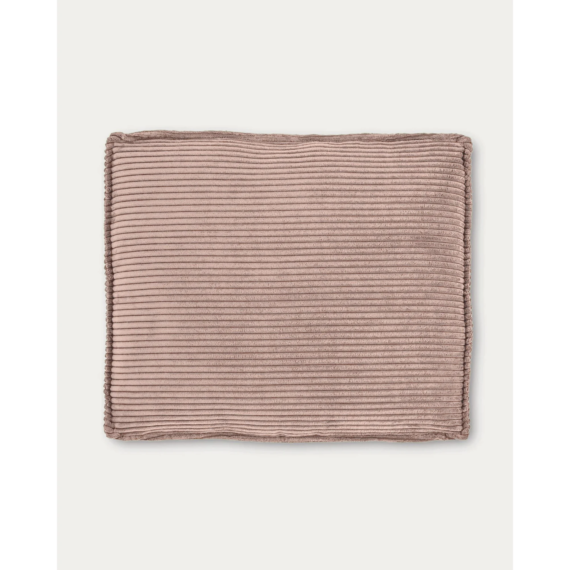 Kave Home Blok Corduroy Rectangle Cushion, Pink, 60x50cm