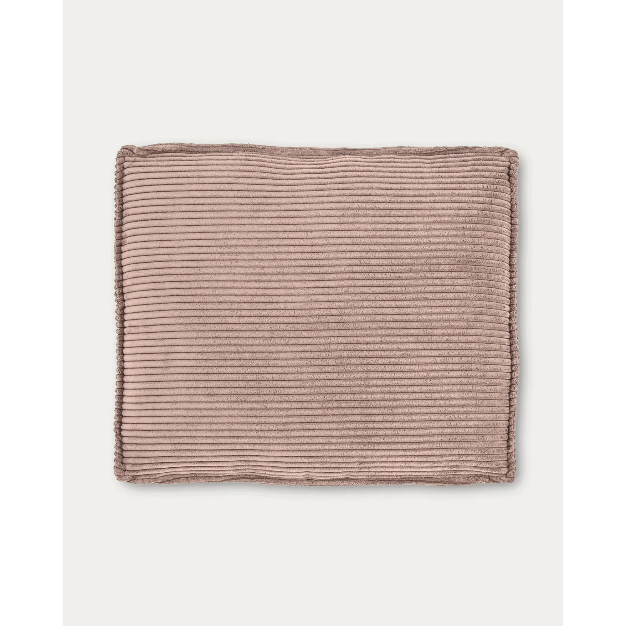 Kave Home Blok Corduroy Rectangle Cushion, Pink, 60x50cm