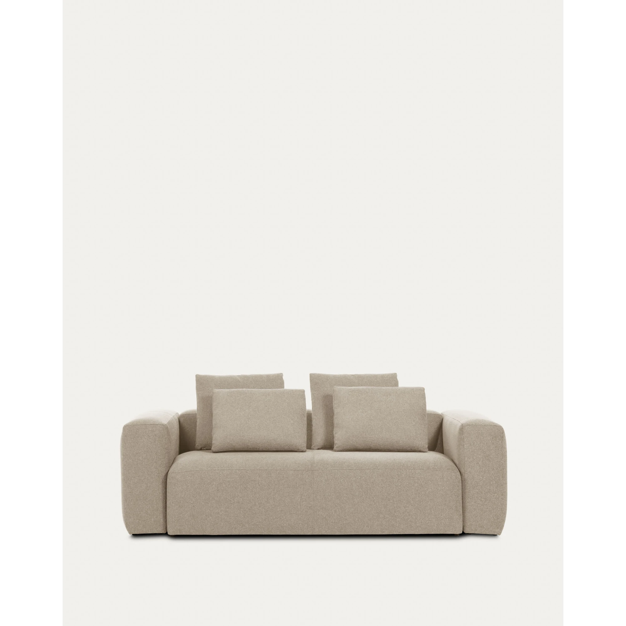 Kave Home Blok 3-Seat Sofa, Beige