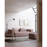 Kave Home Blok 3-Seat Sofa, Corduroy, Pink