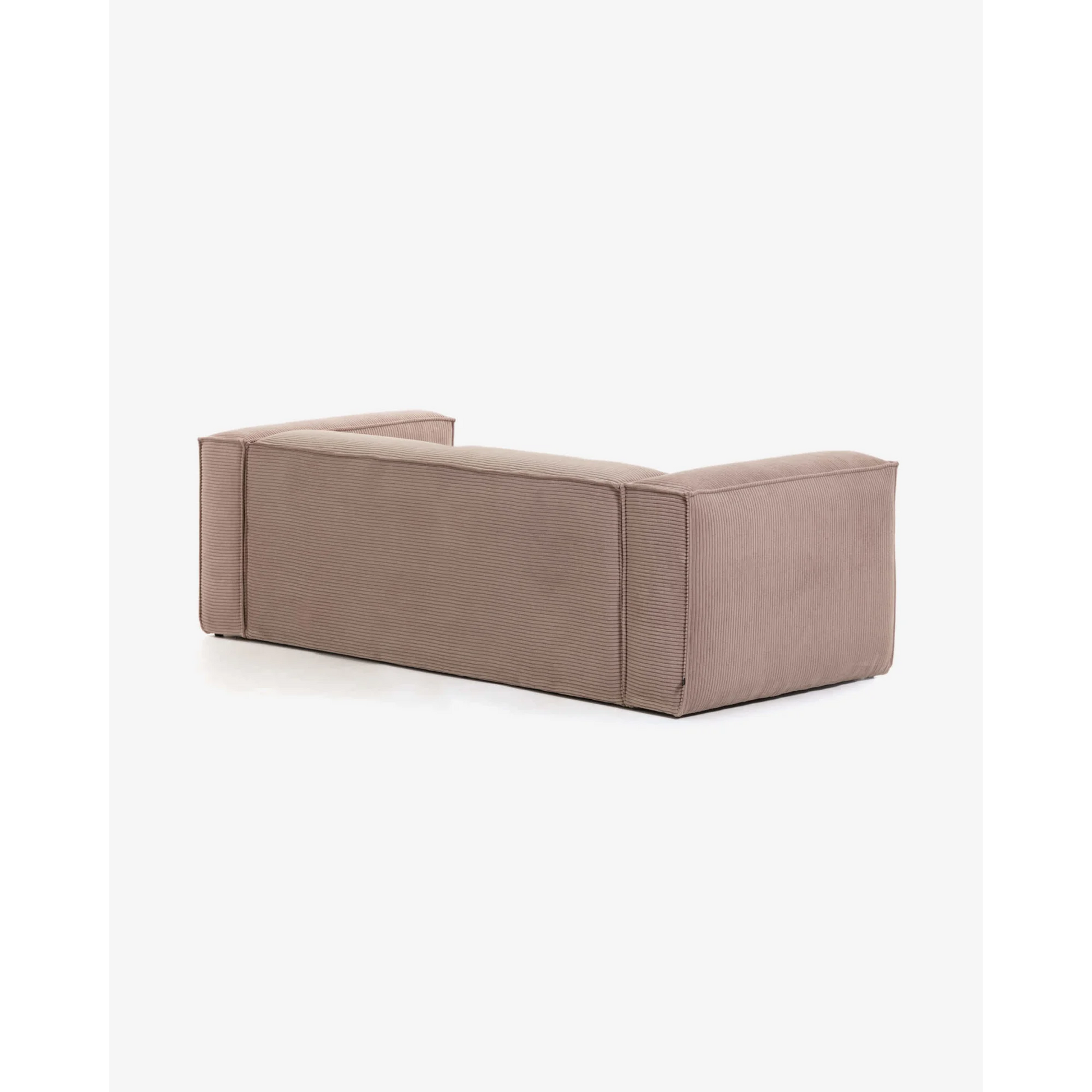 Kave Home Blok 3-Seat Sofa, Corduroy, Pink