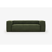 Kave Home Blok 3-Seat Sofa, Corduroy, Green