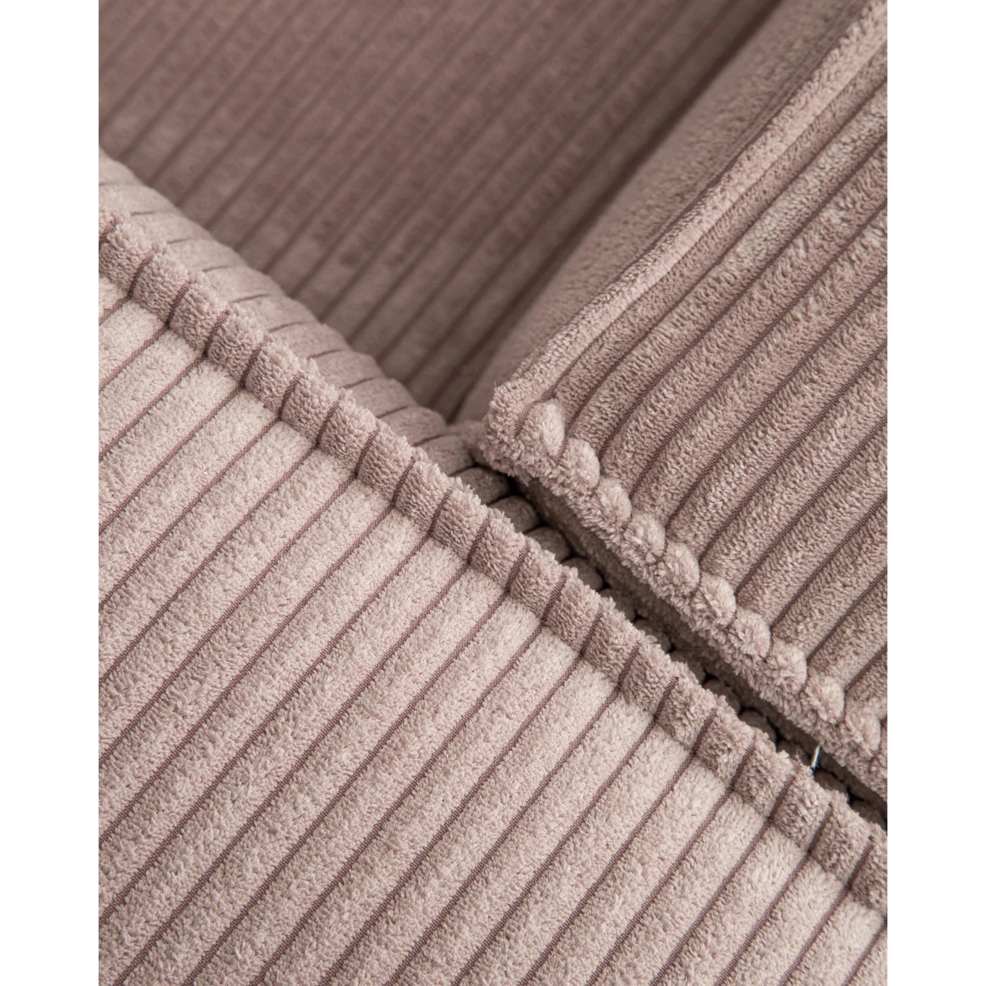 Kave Home Blok 4-Seat Modular Sofa with Right Chaise, Corduroy, Pink