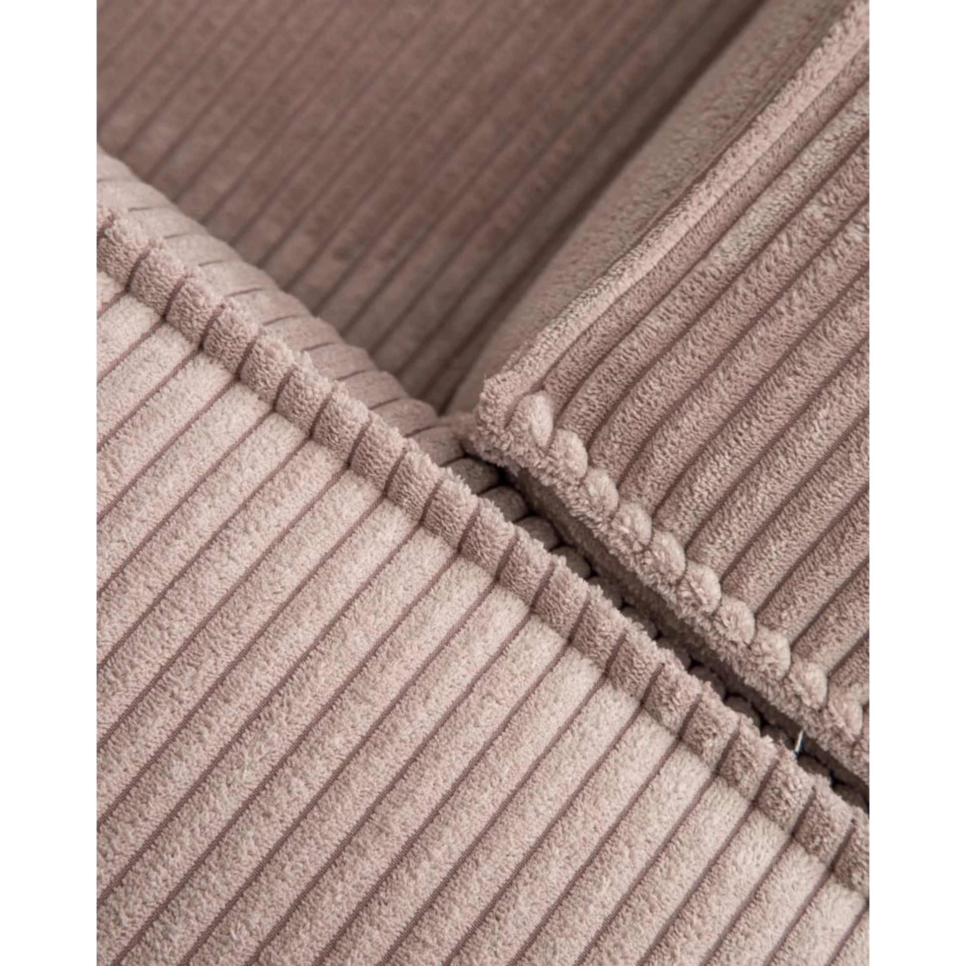 Kave Home Blok 4-Seat Modular Sofa with Left Chaise, Corduroy, Pink