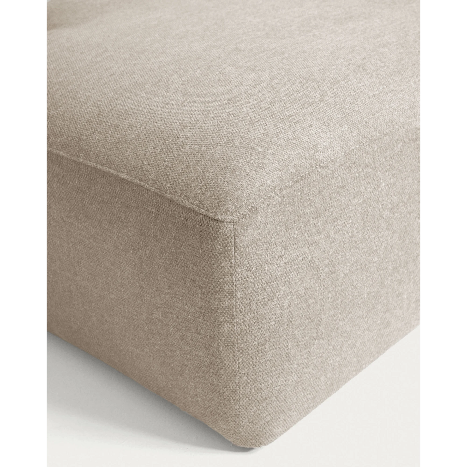 Kave Home Blok 3-Seat Modular Sofa with Left Chaise, Beige